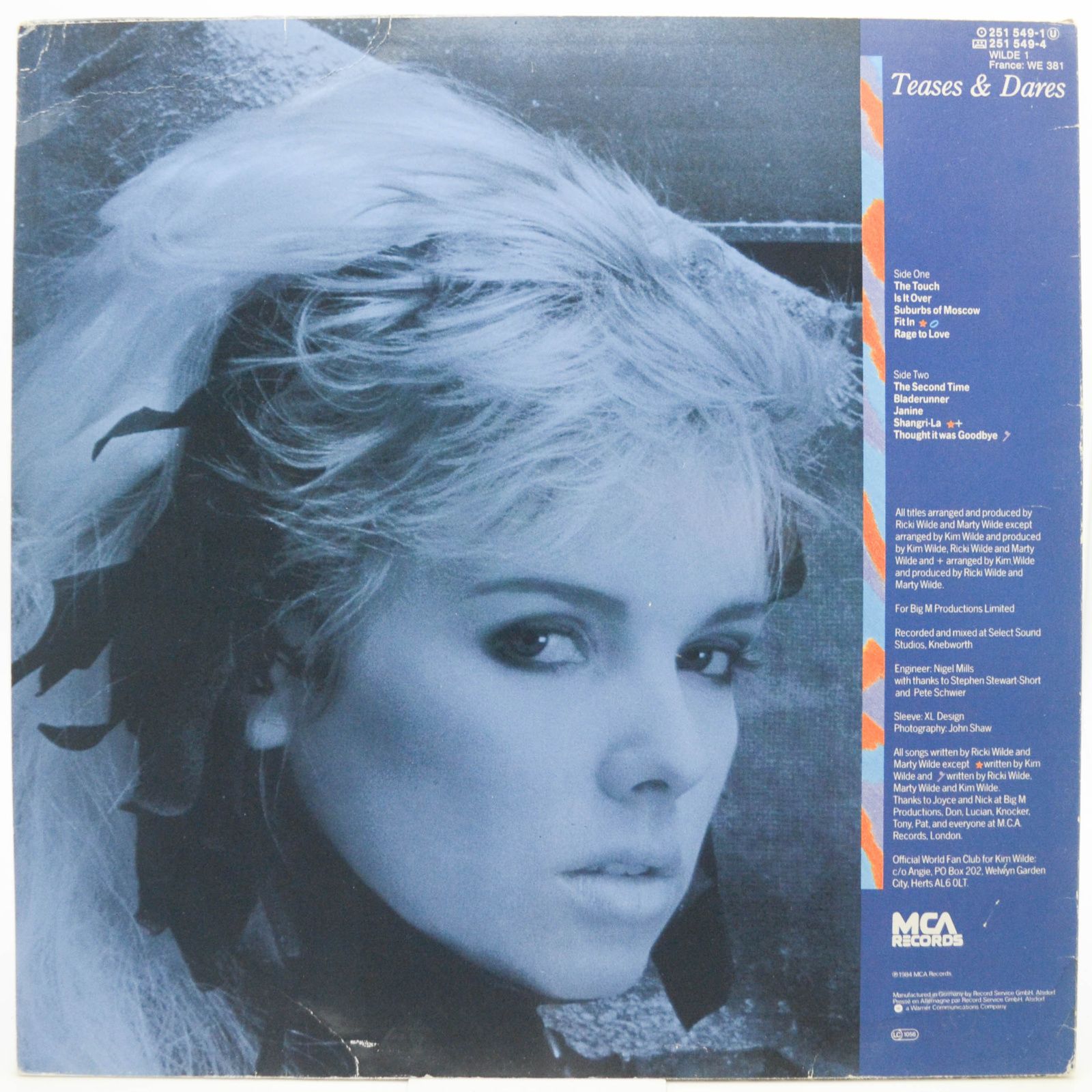 Kim Wilde — Teases & Dares, 1984