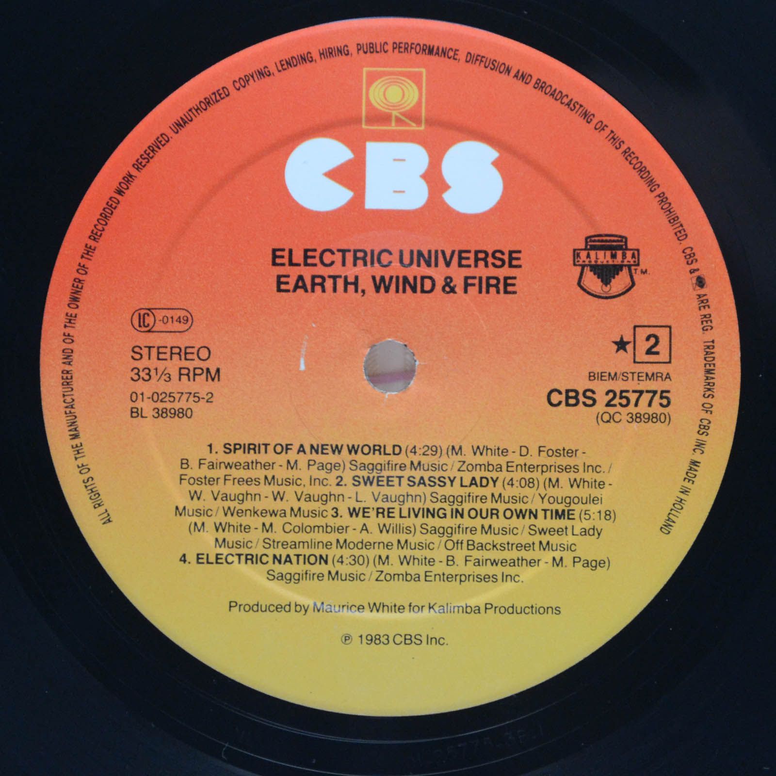 Earth, Wind & Fire — Electric Universe, 1983