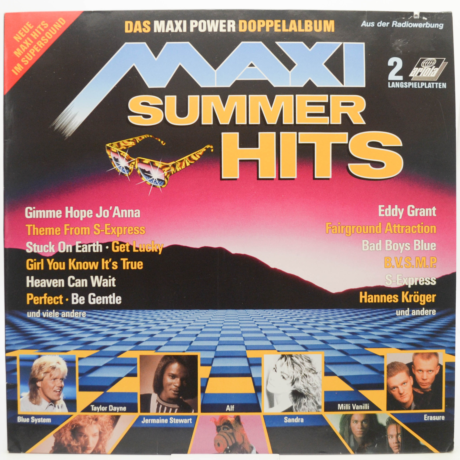 Various — Maxi Summer Hits (Das Maxi Power Doppelalbum) (2LP), 1988