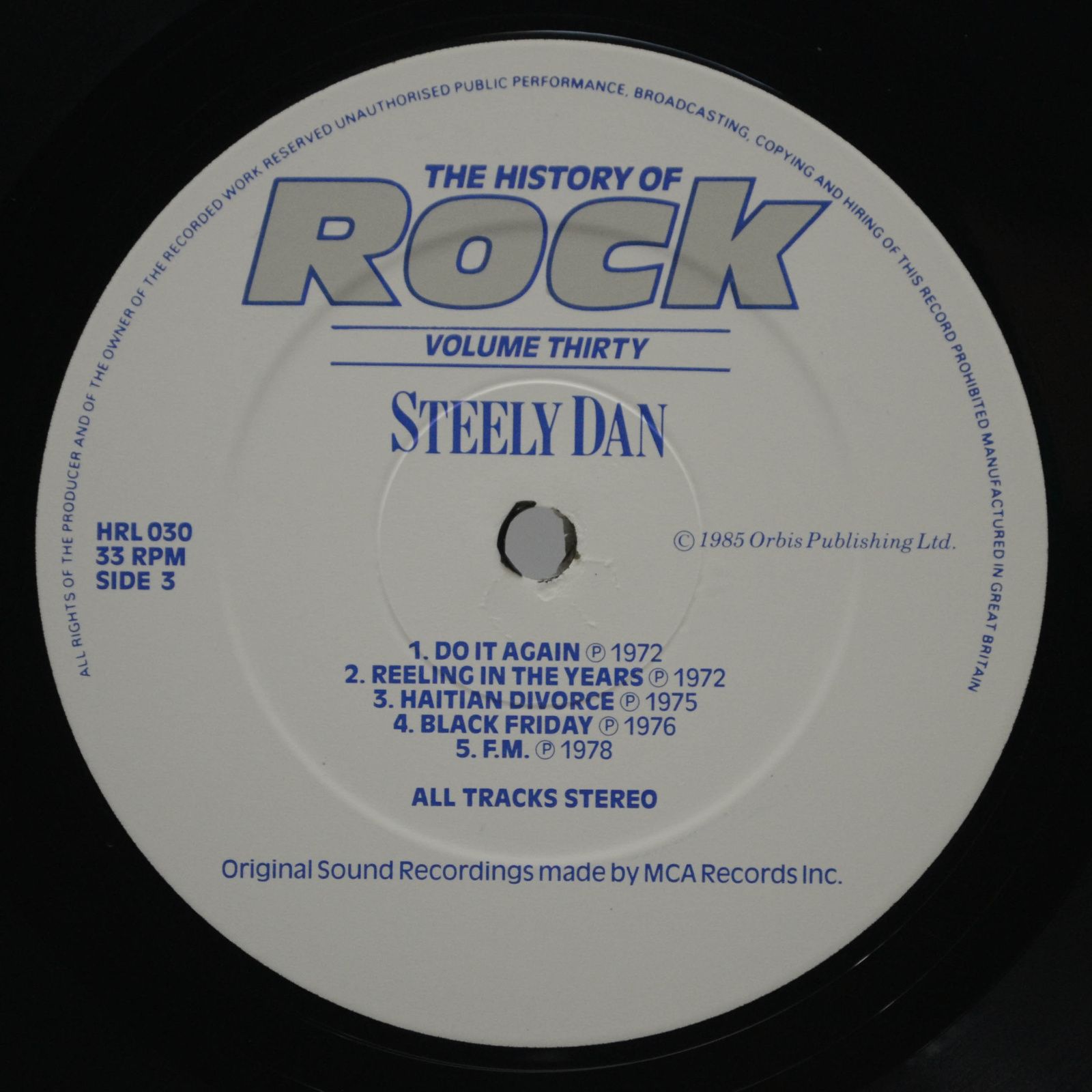 Eagles / Lynyrd Skynyrd / Steely Dan / Little Feat — The History Of Rock (Volume Thirty) (2LP, UK), 1985