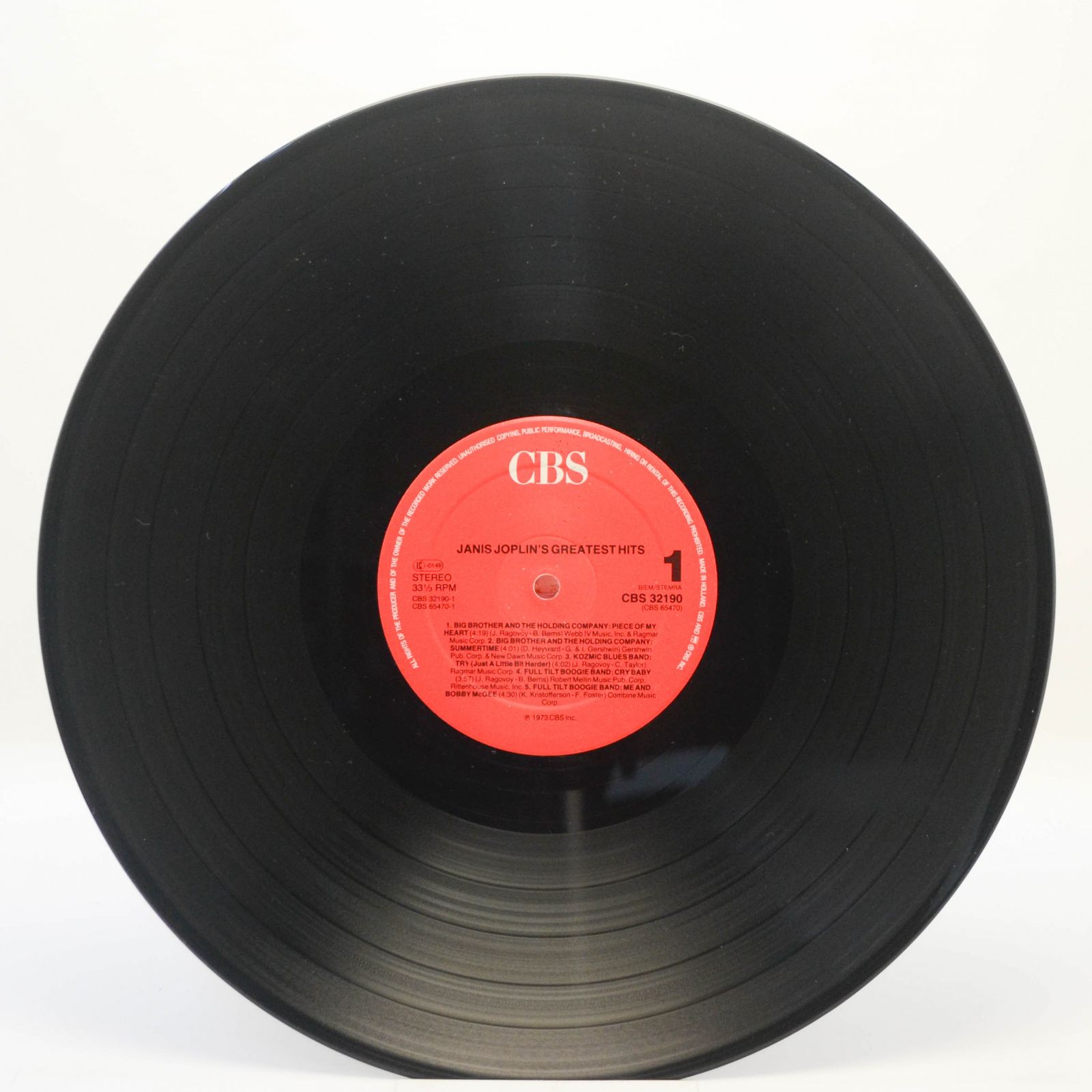 Janis Joplin — Janis Joplin's Greatest Hits, 1983