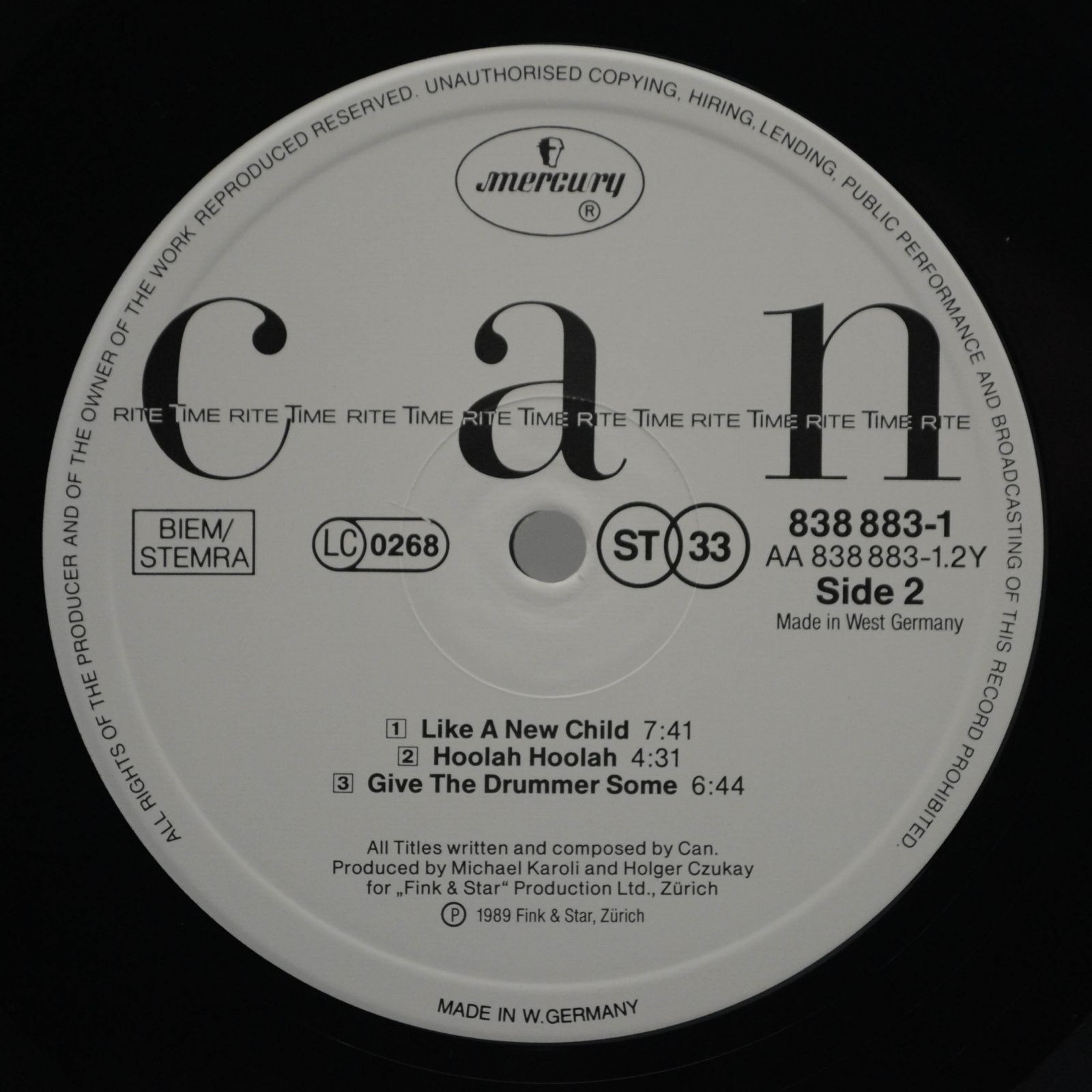 Can — Rite Time, 1989