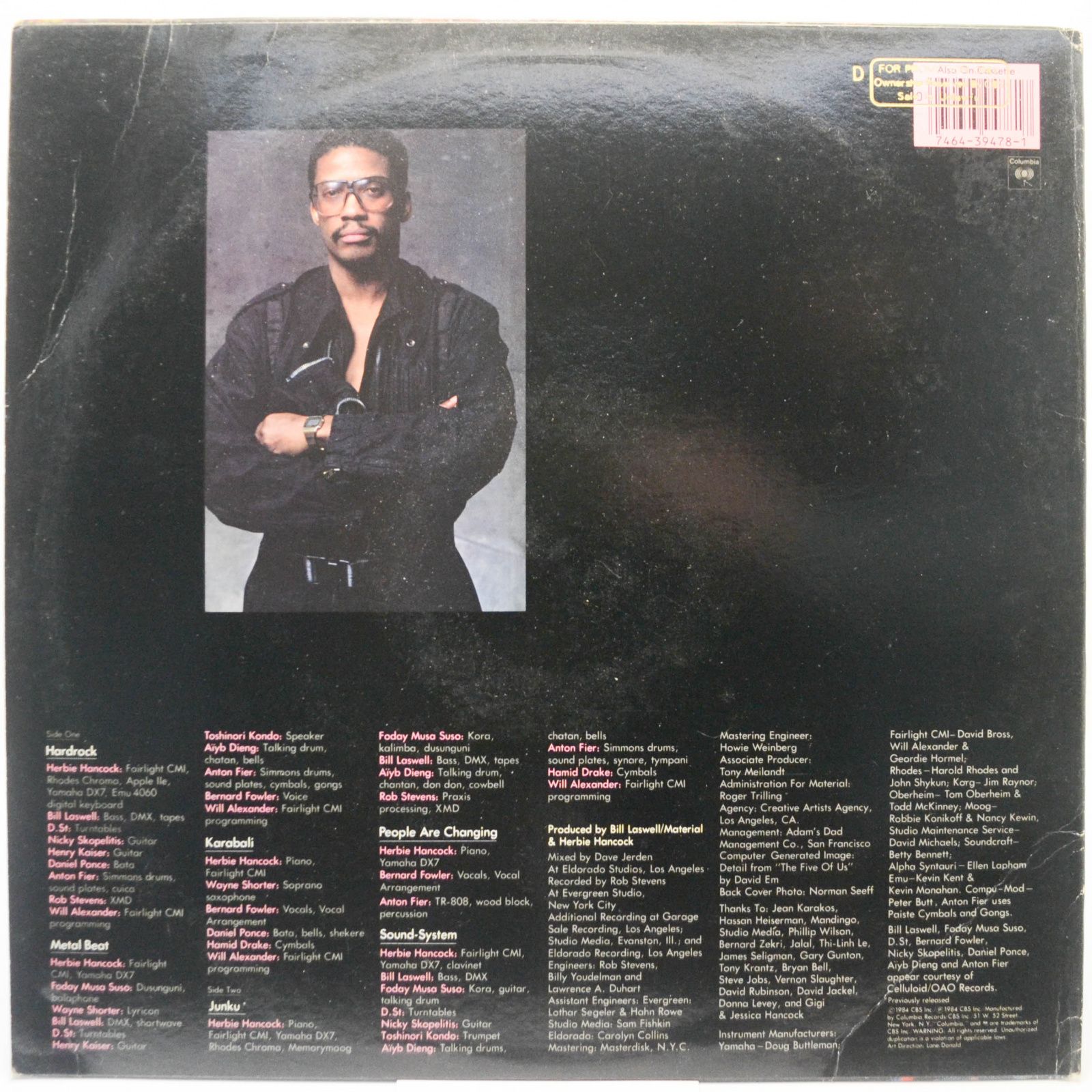 Herbie Hancock — Sound-System (1-st, USA), 1984