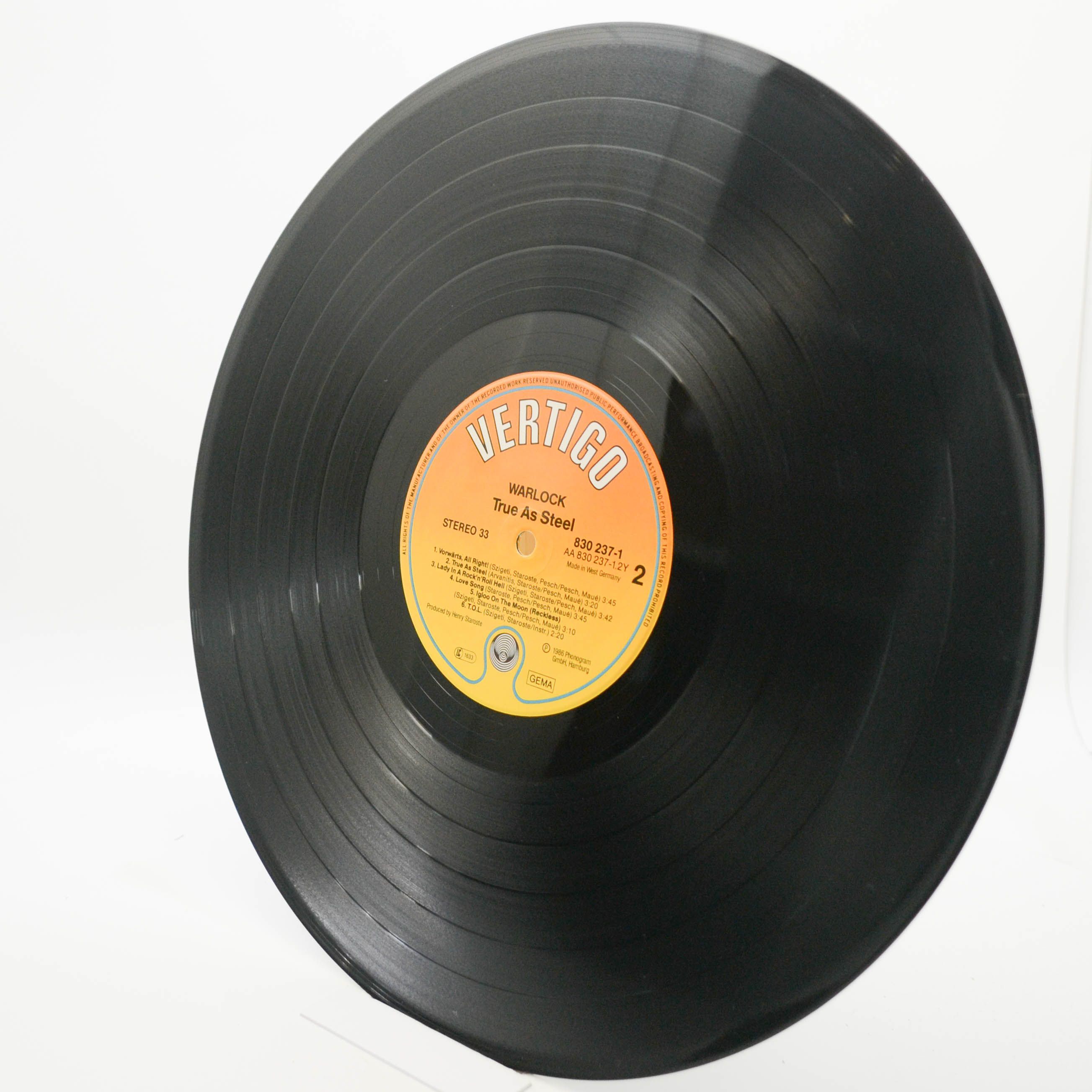 Warlock — True As Steel, 1986