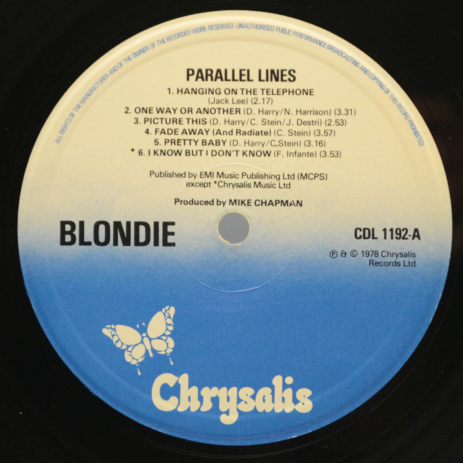 Blondie — Parallel Lines (UK), 1978