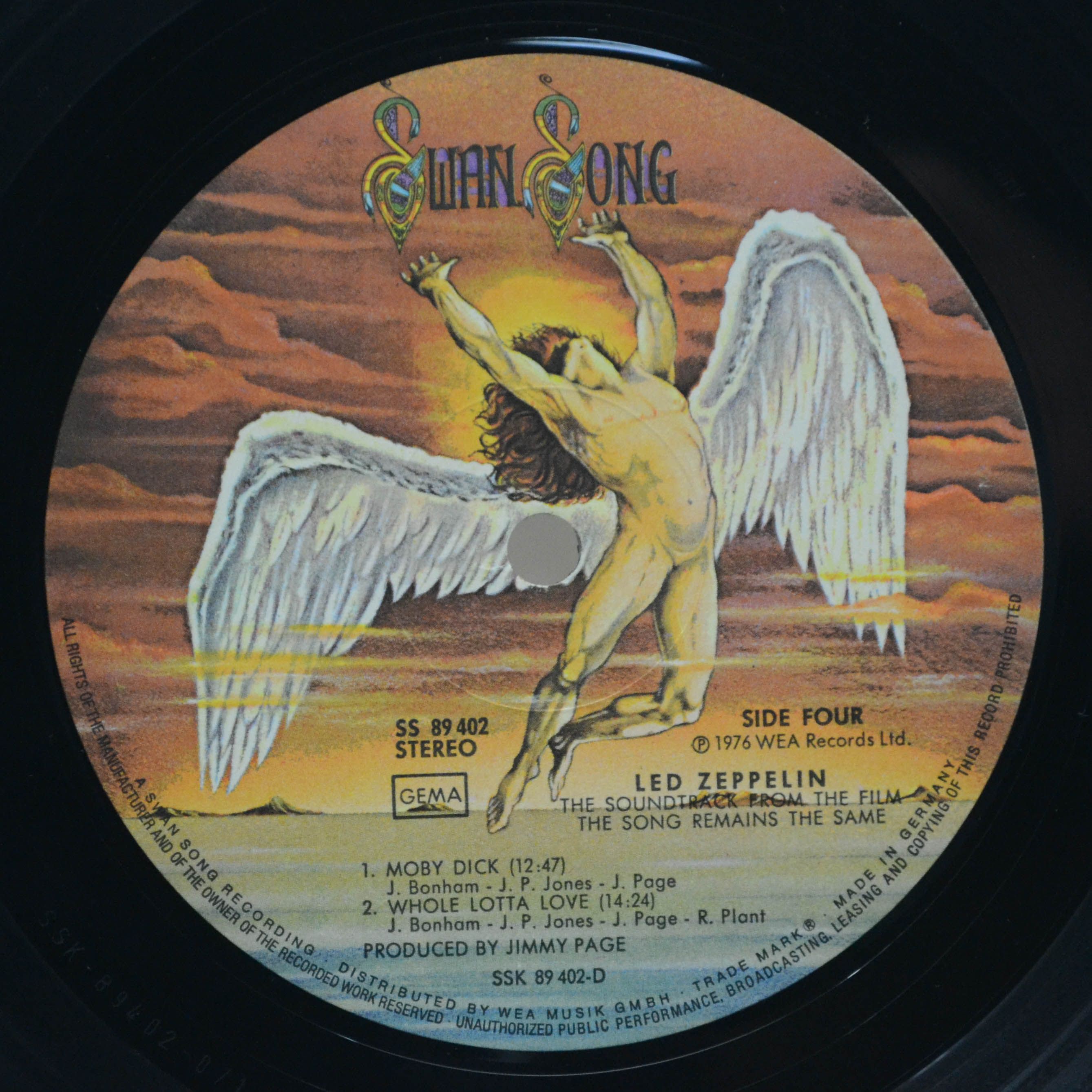 Виниловая пластинка Led Zeppelin — The Soundtrack From The Film The Song Remains The Same (2LP), 1976