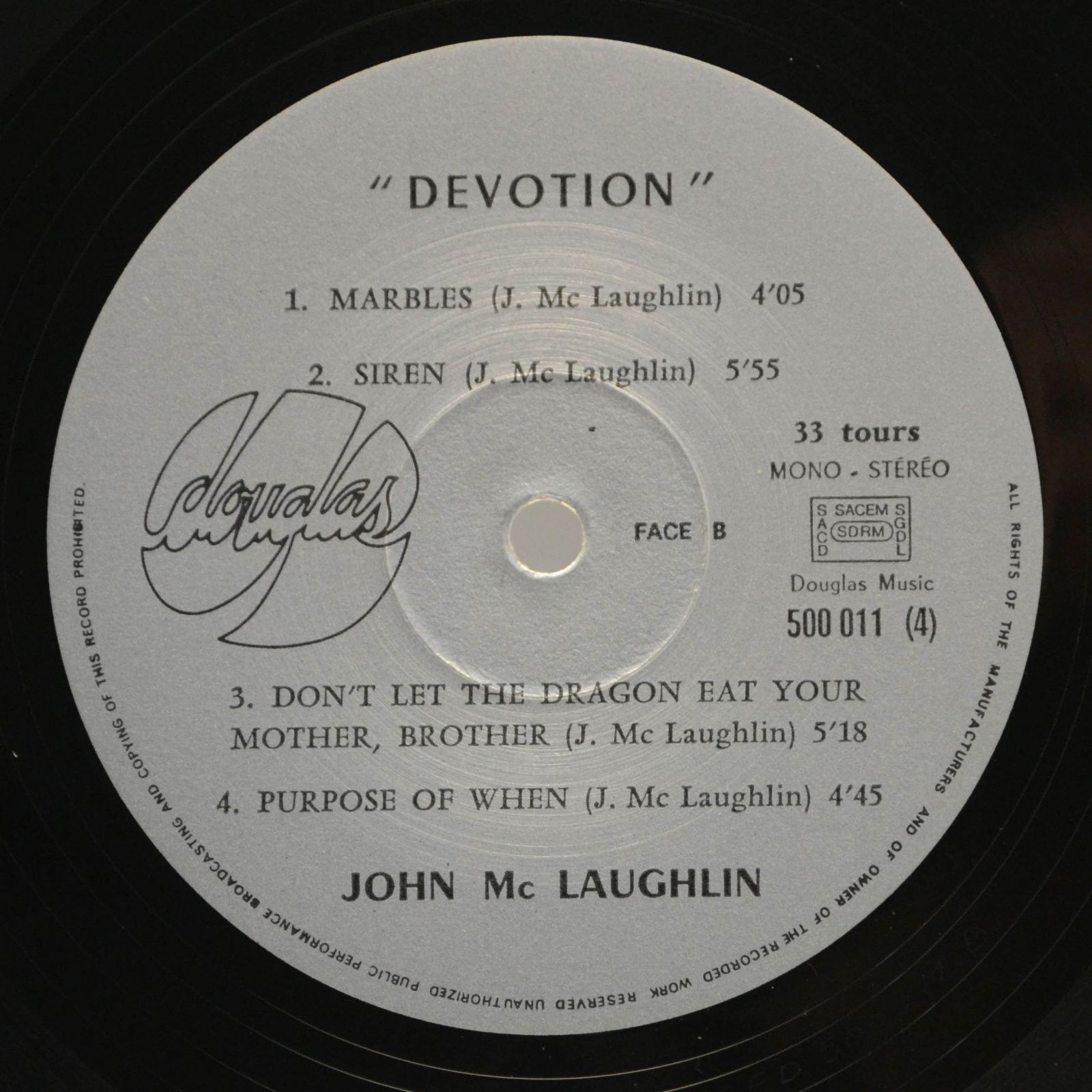 John McLaughlin — Devotion, 1970