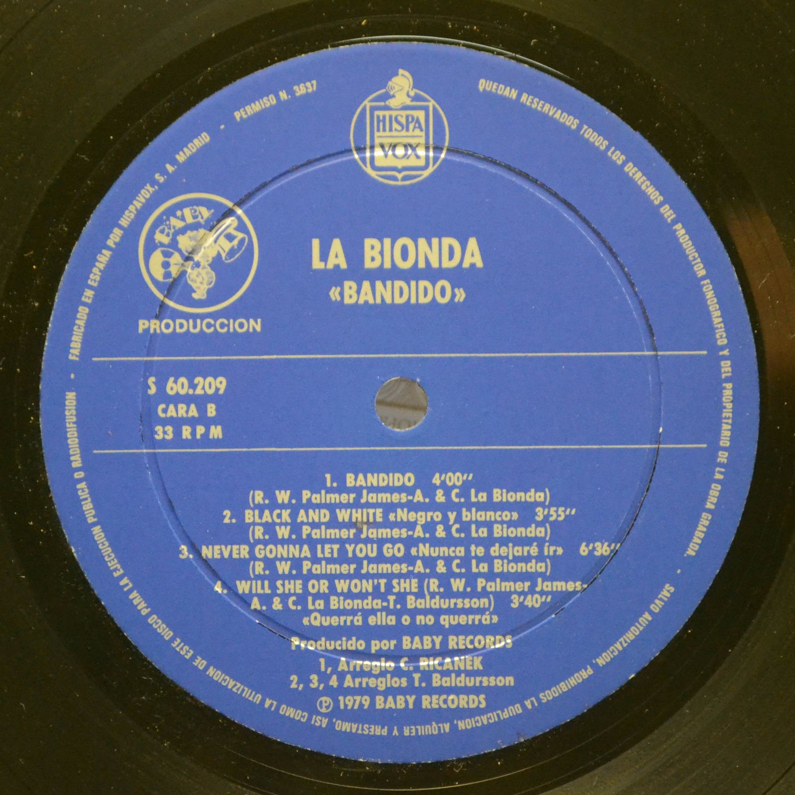 La Bionda — Bandido, 1979