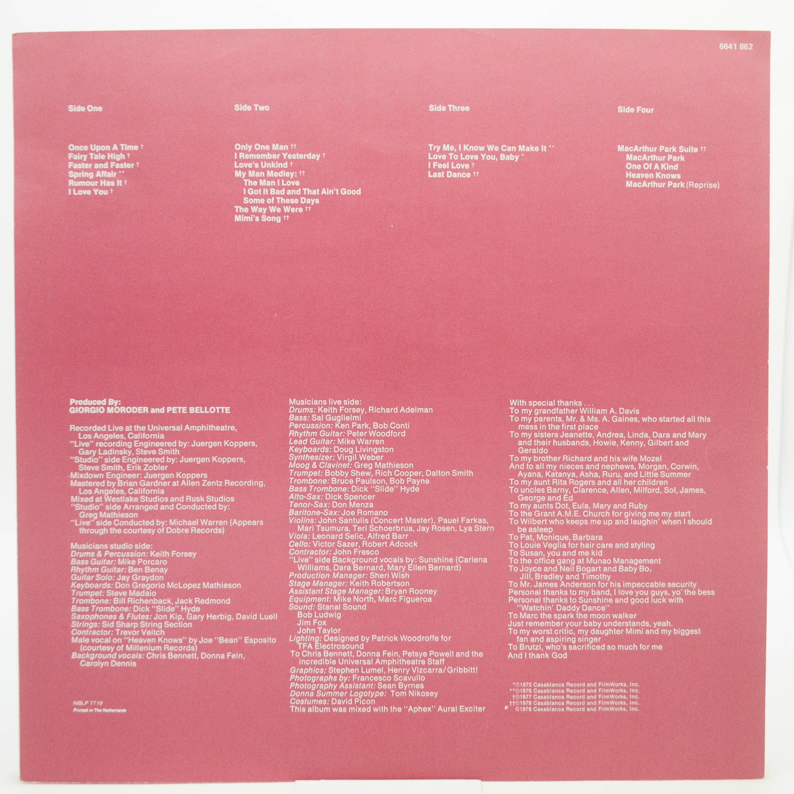 Donna Summer — Live And More (2LP), 1978