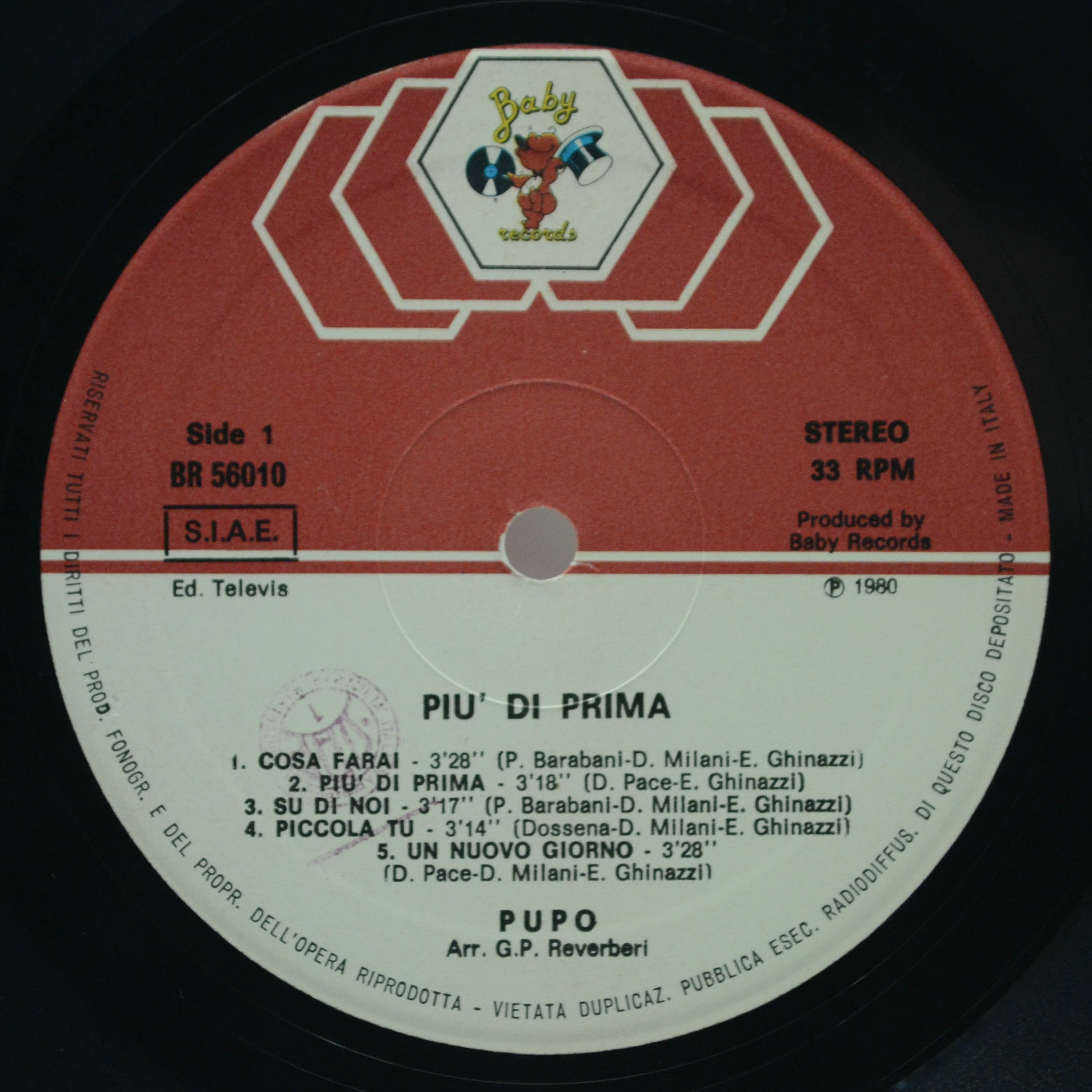 Pupo — Più Di Prima (1-st, Italy), 1980
