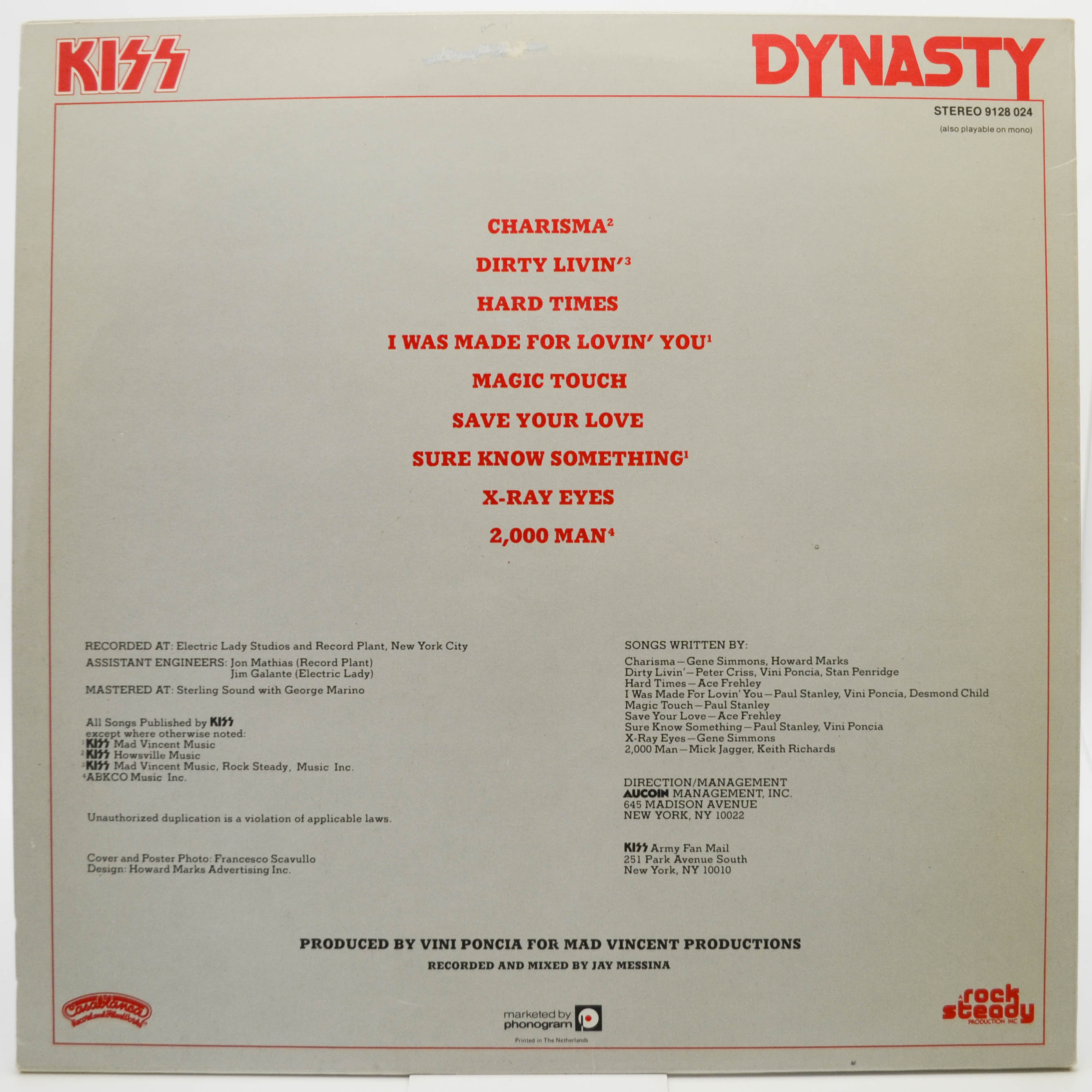 Kiss — Dynasty, 1979