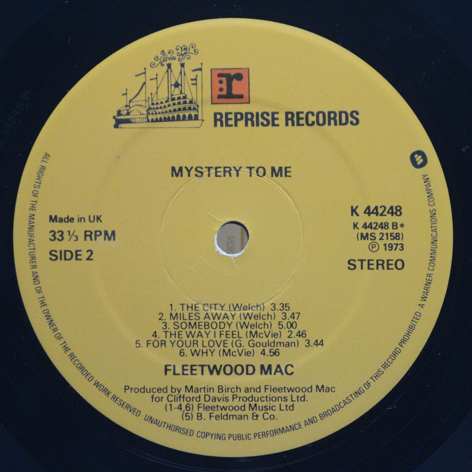 Fleetwood Mac — Mystery To Me (1-st, UK), 1973