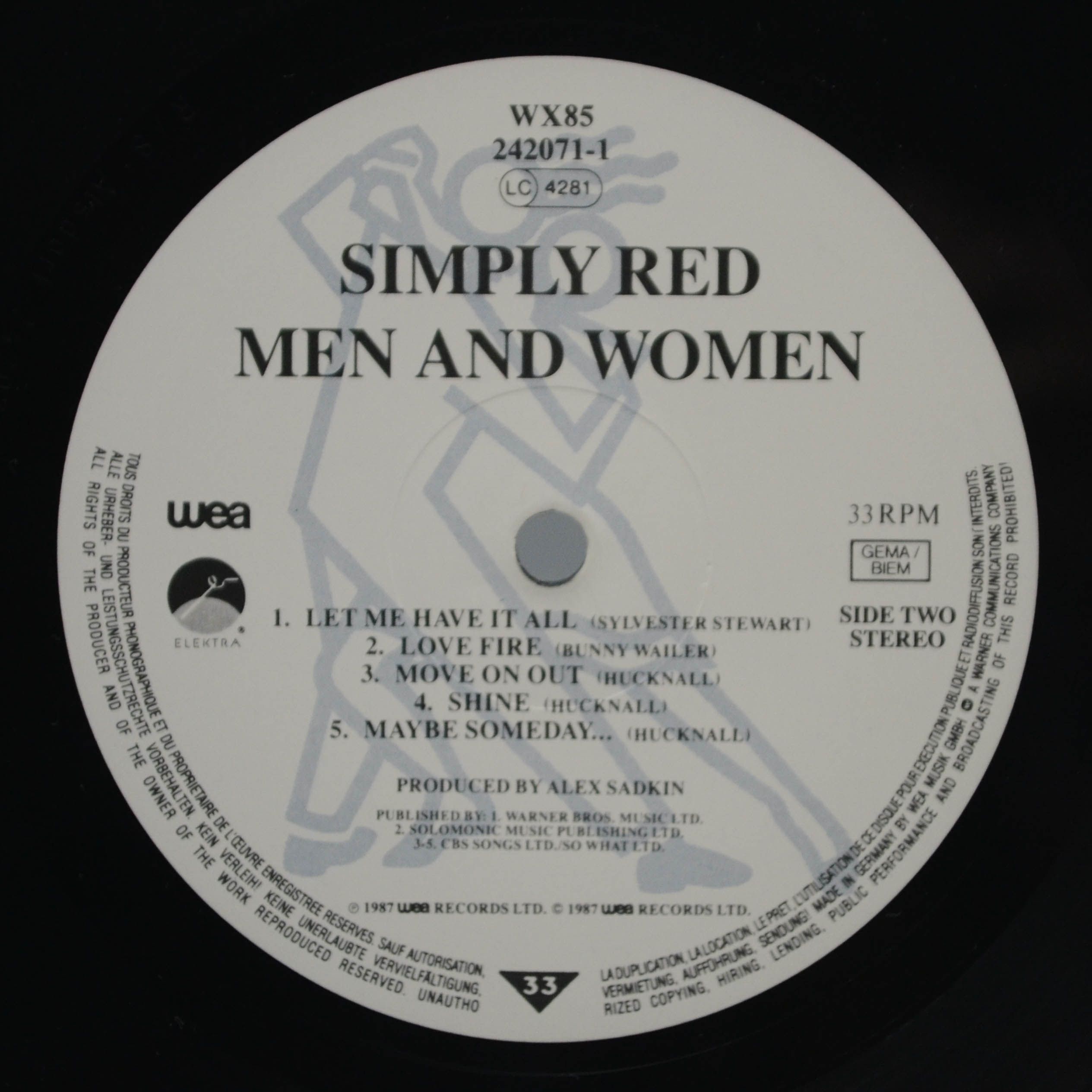 Simply Red — Men And Women, 1987