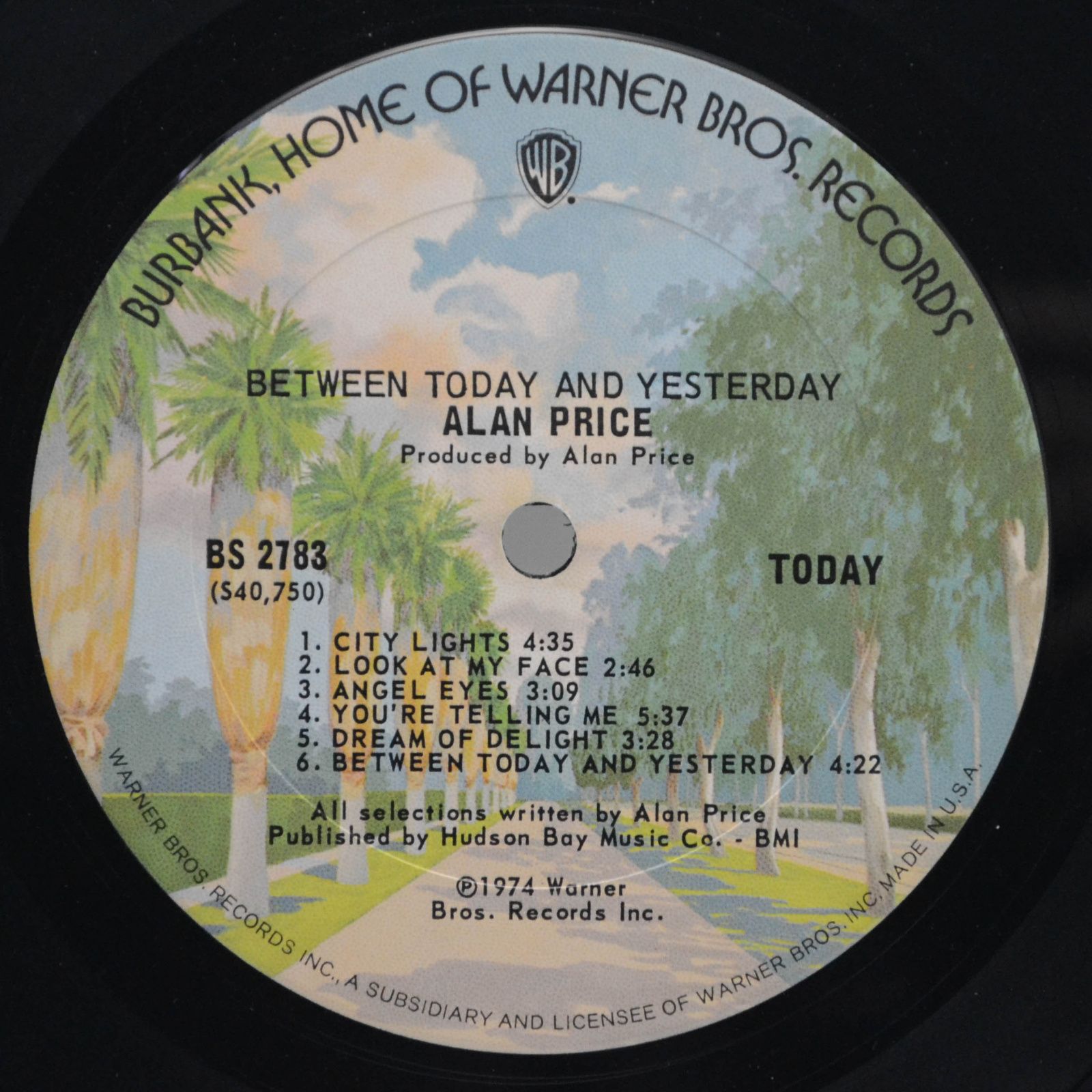 Alan Price — Between Today And Yesterday (USA), 1974