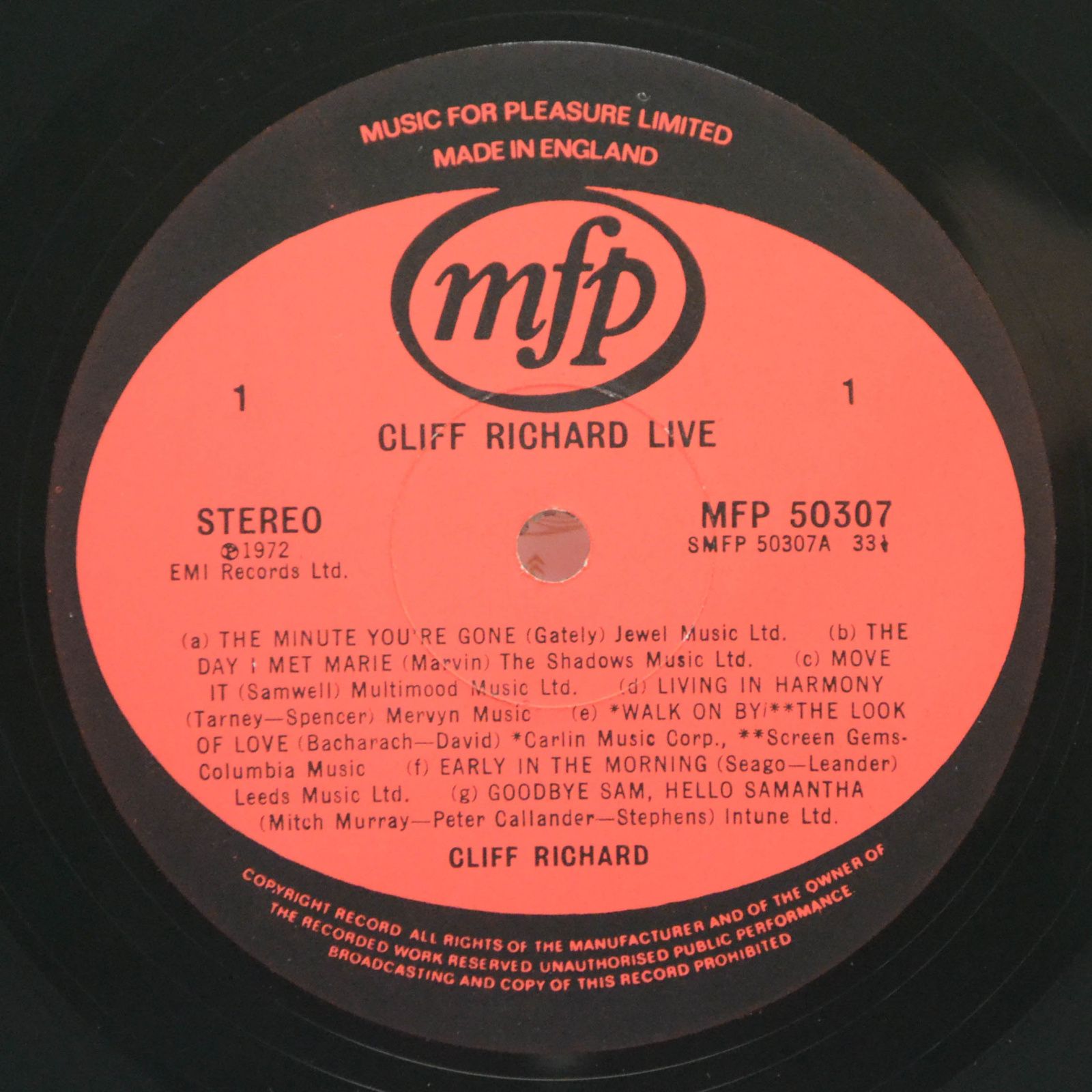 Cliff Richard — Live! (UK), 1976
