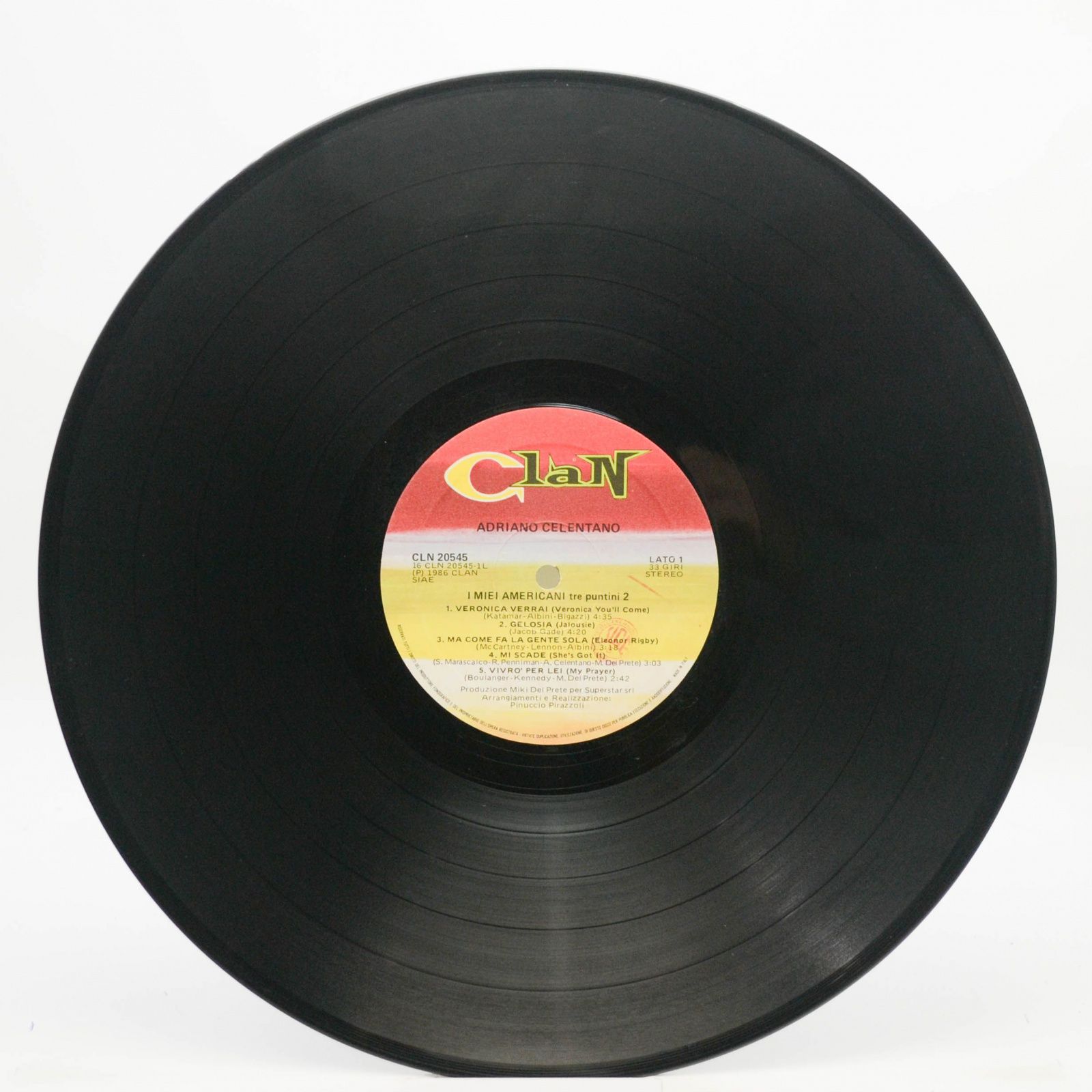 Adriano Celentano — I Miei Americani (Tre Puntini) 2 (1-st, Italy, Clan), 1986