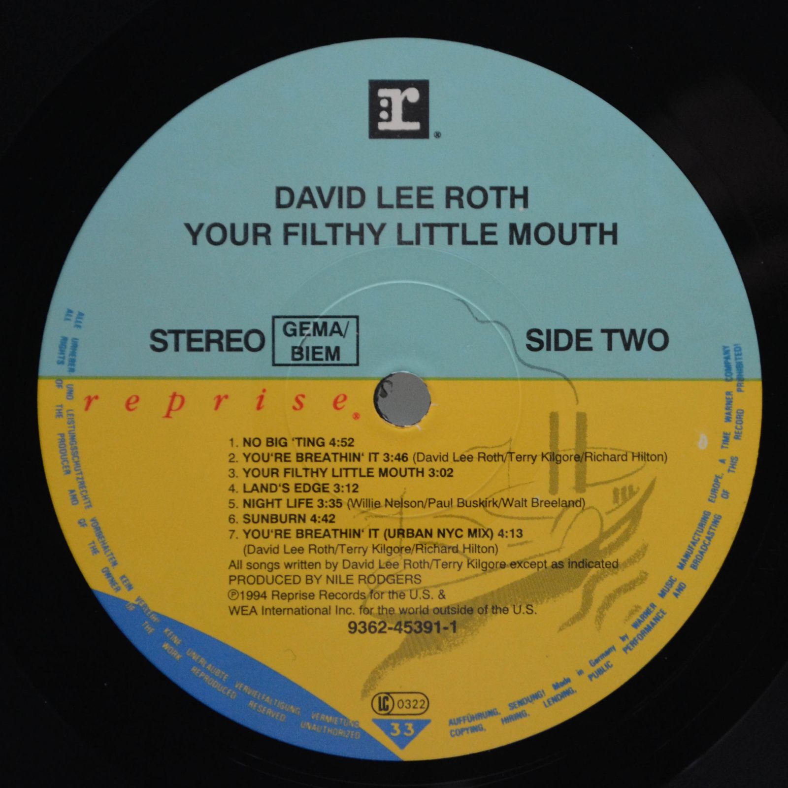 David Lee Roth — Your Filthy Little Mouth, 1994