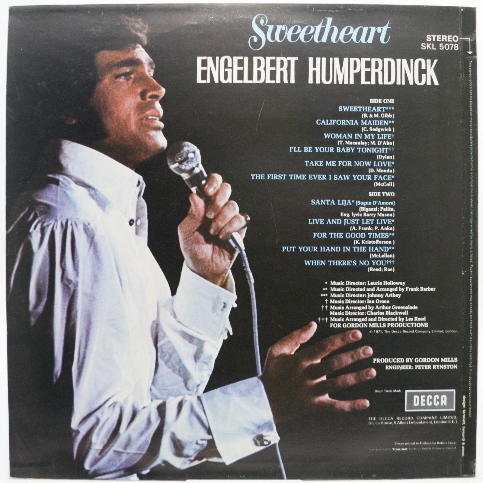 Engelbert Humperdinck — Sweetheart (UK), 1971