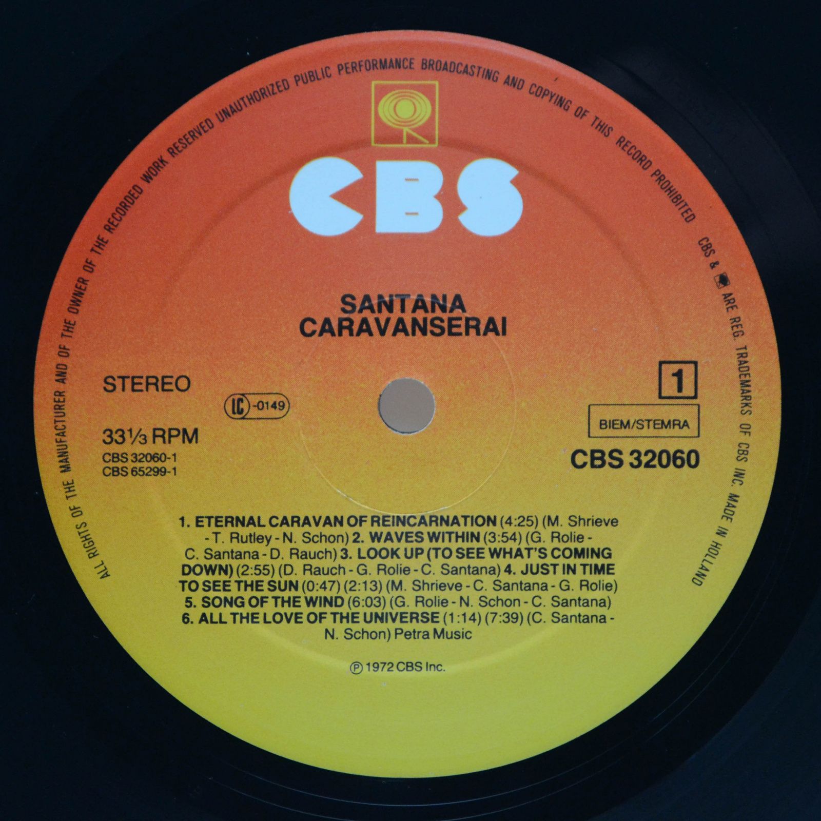 Santana — Caravanserai, 1972