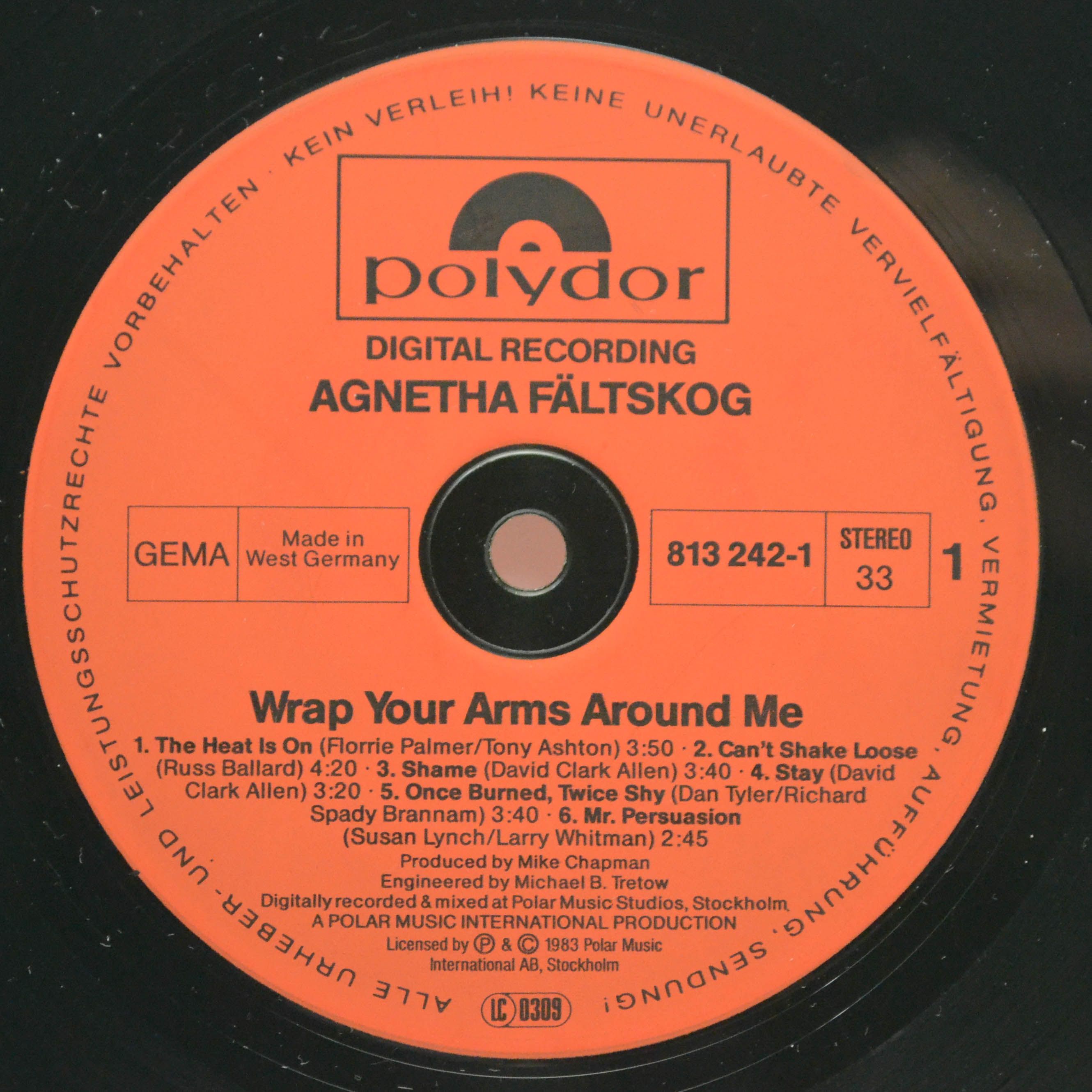 Виниловая пластинка Agnetha Fältskog — Wrap Your Arms Around Me, 1983