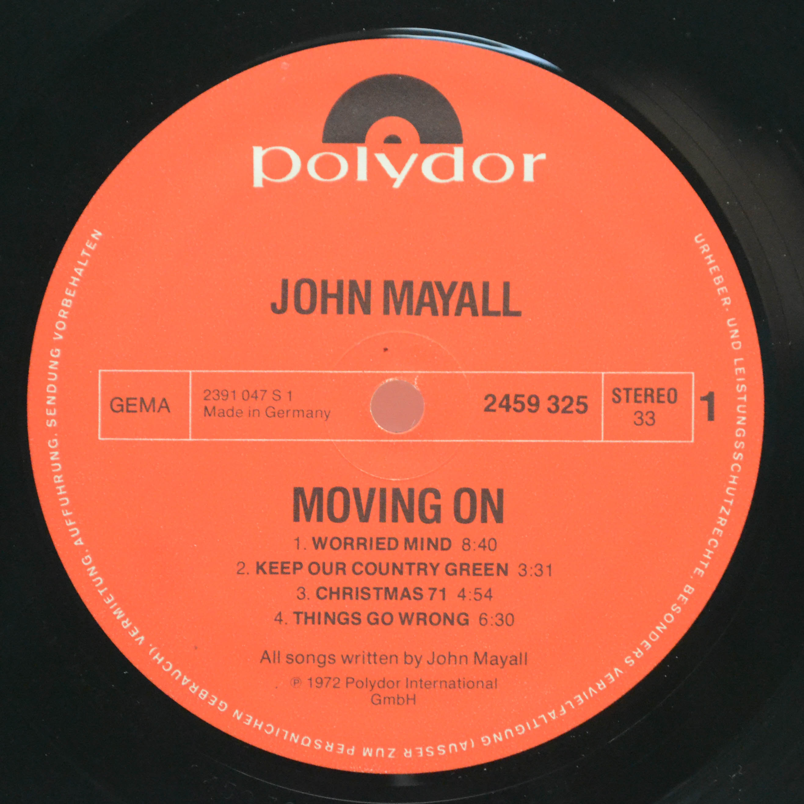 John Mayall — Moving On, 1972
