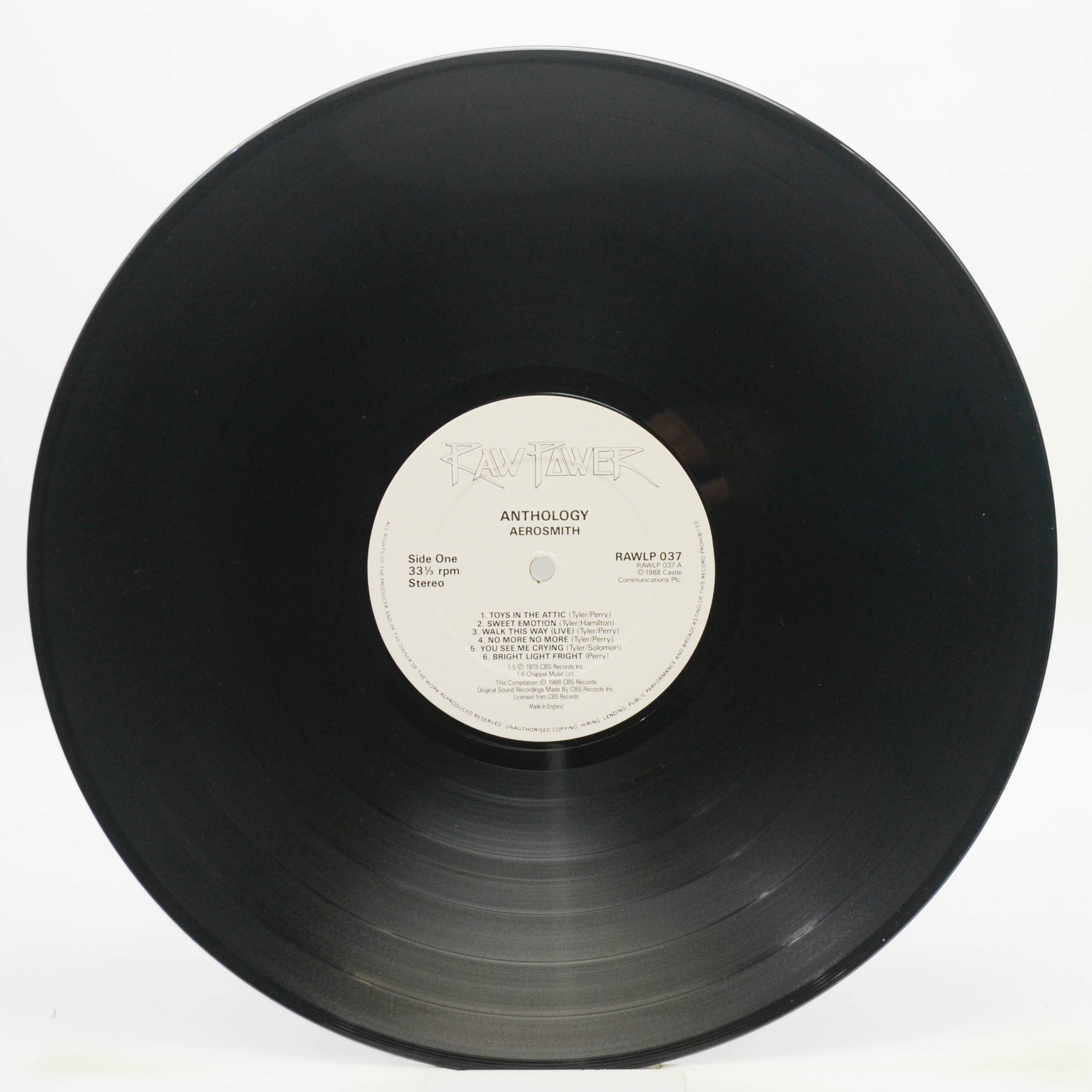 Aerosmith — Anthology (2LP, UK), 1988