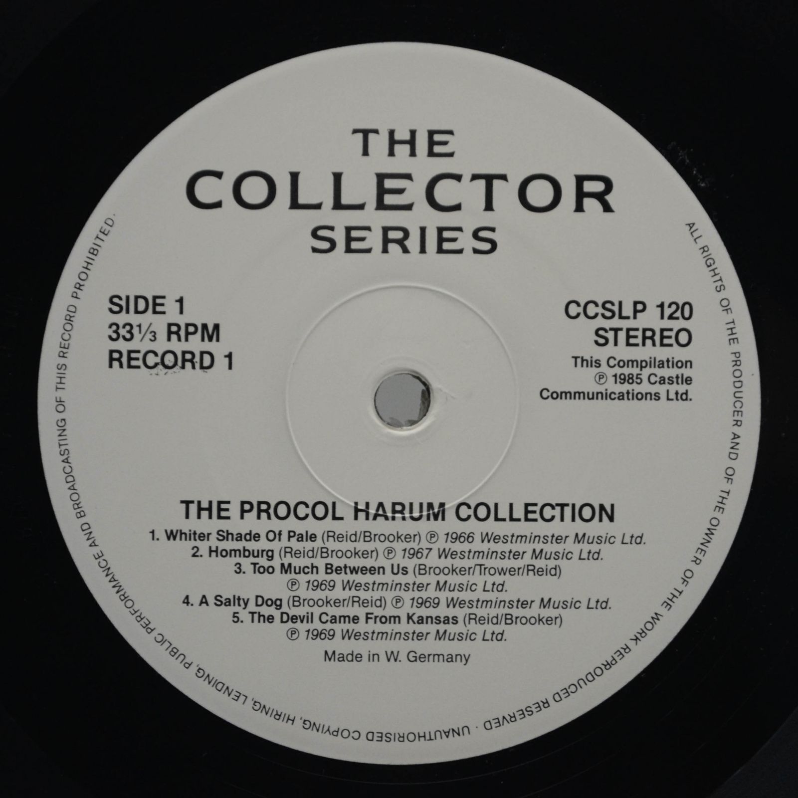 Procol Harum — The Collection (2LP), 1985