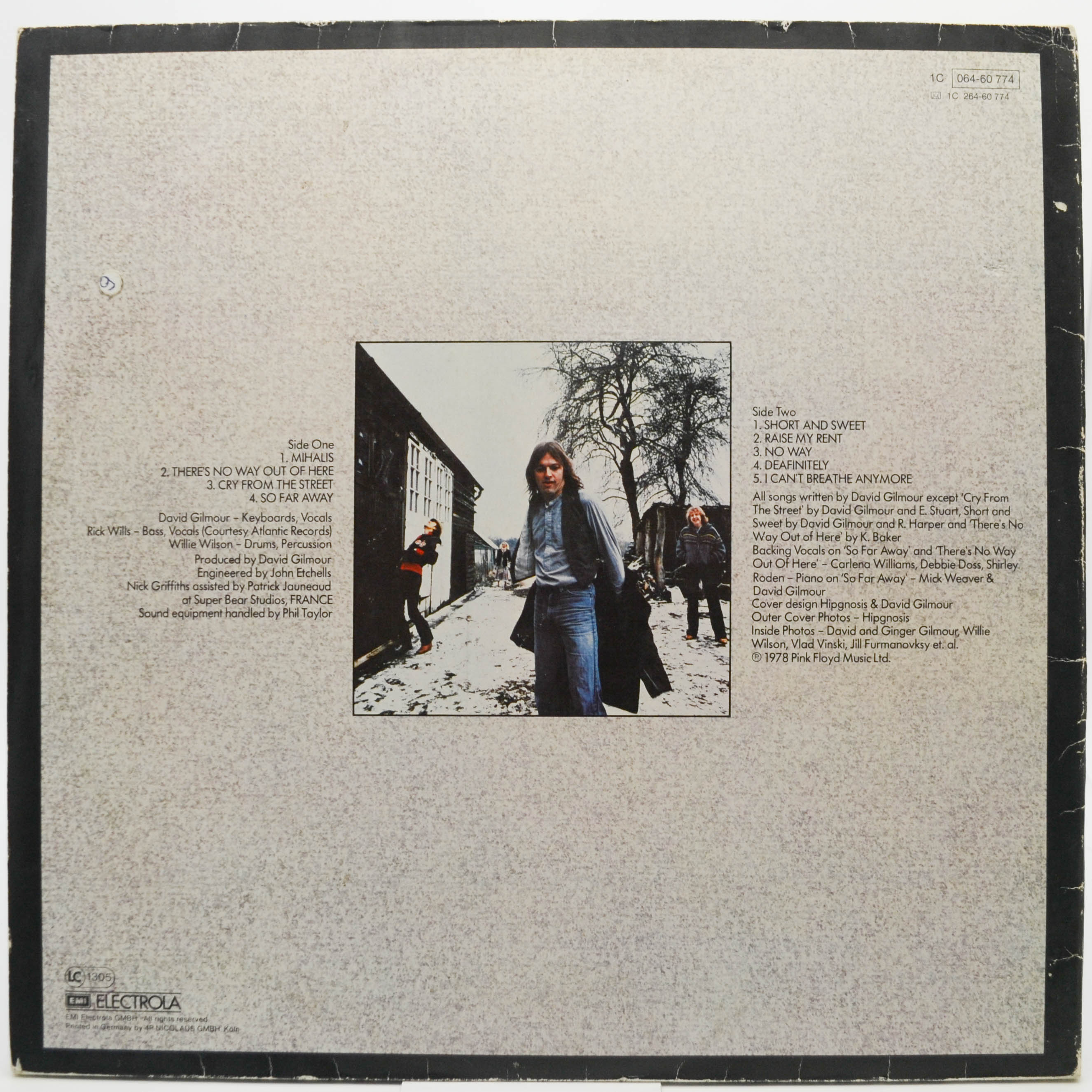 David Gilmour — David Gilmour, 1978