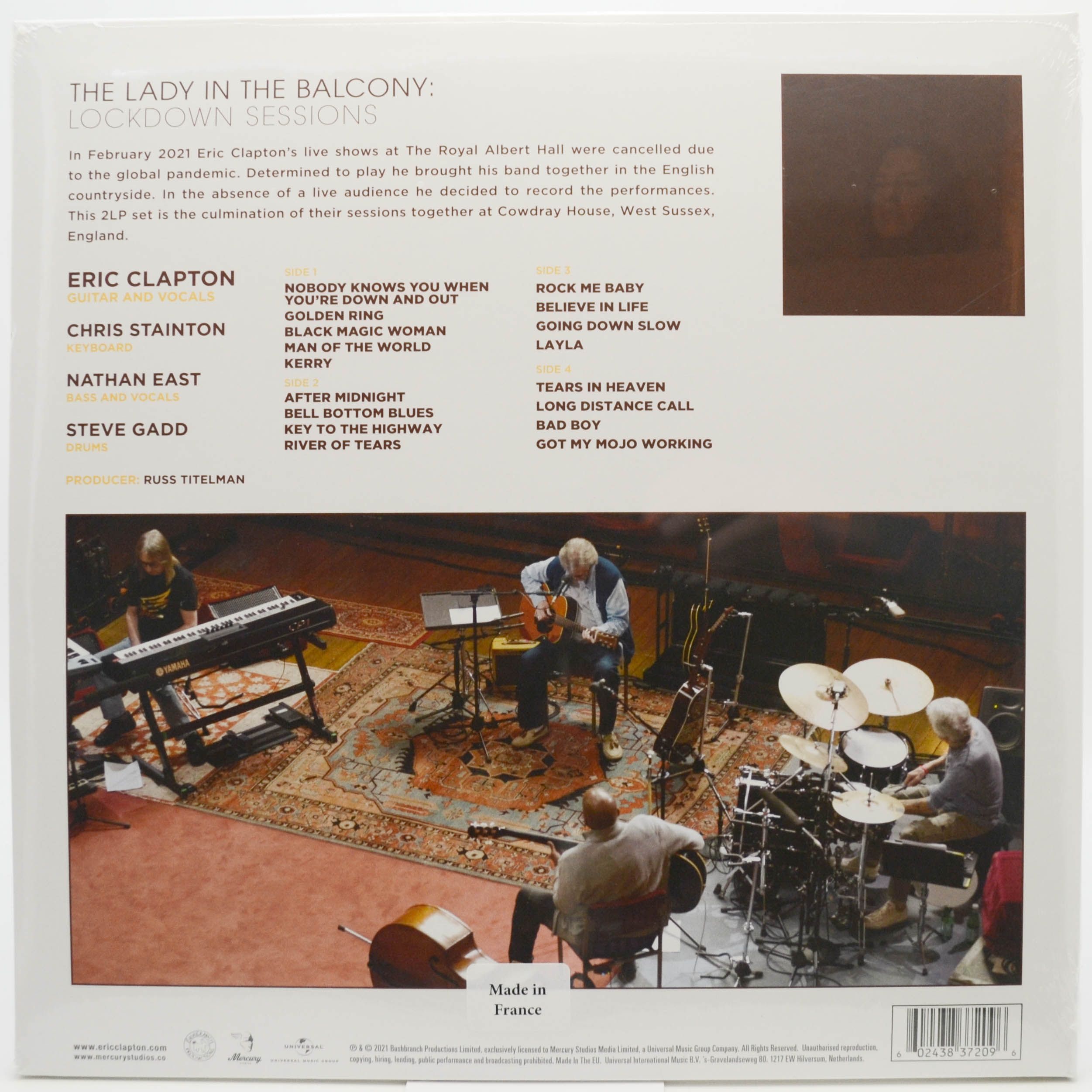 Виниловая пластинка Eric Clapton — The Lady In The Balcony: Lockdown Sessions (2LP), 2021