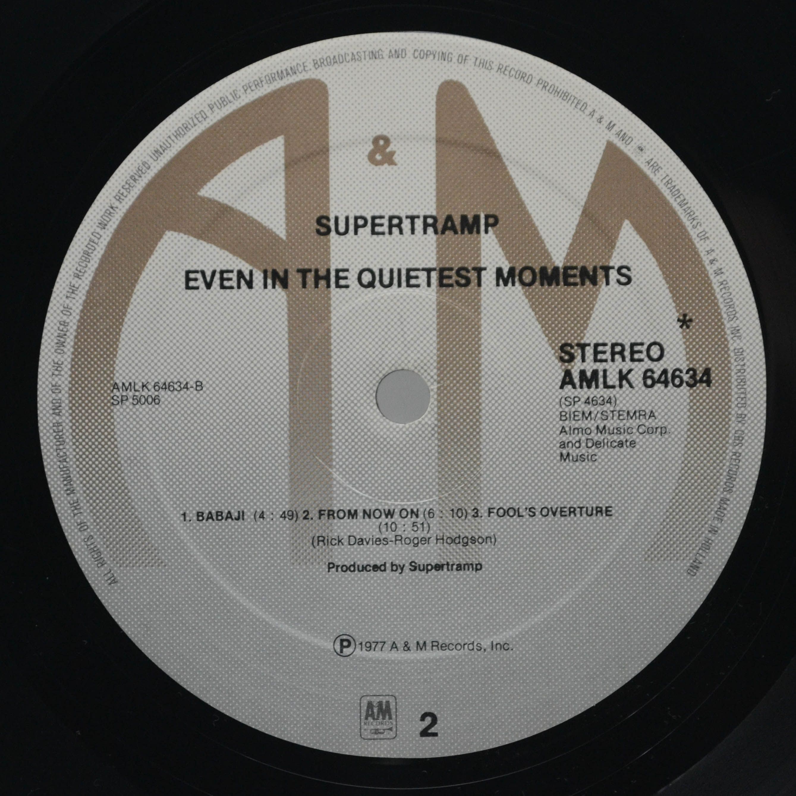 Supertramp — Even In The Quietest Moments..., 1977