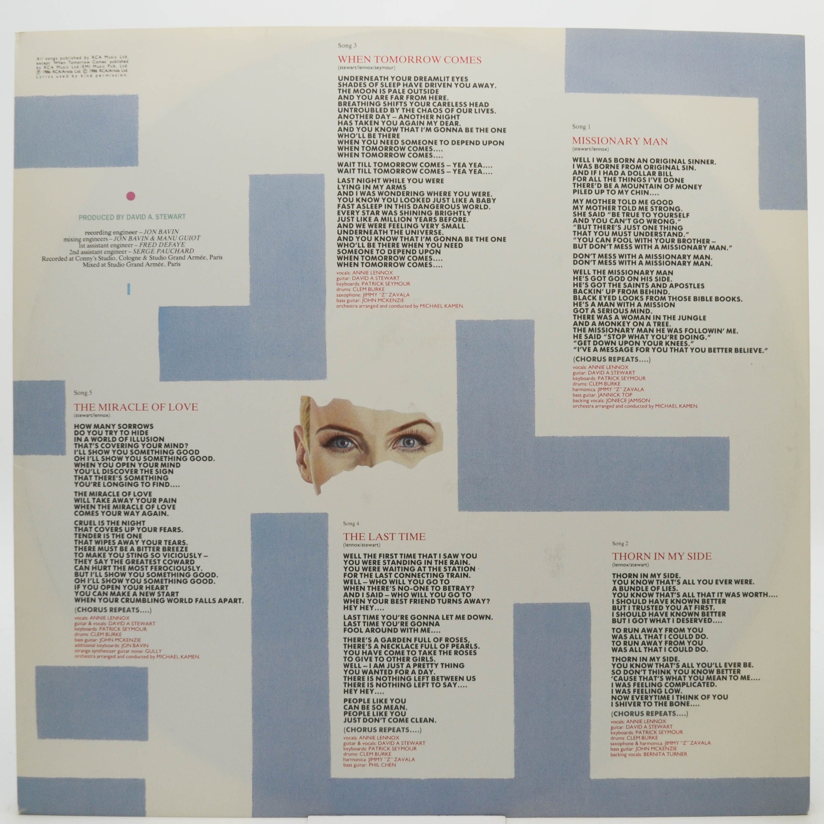Eurythmics — Revenge, 1986