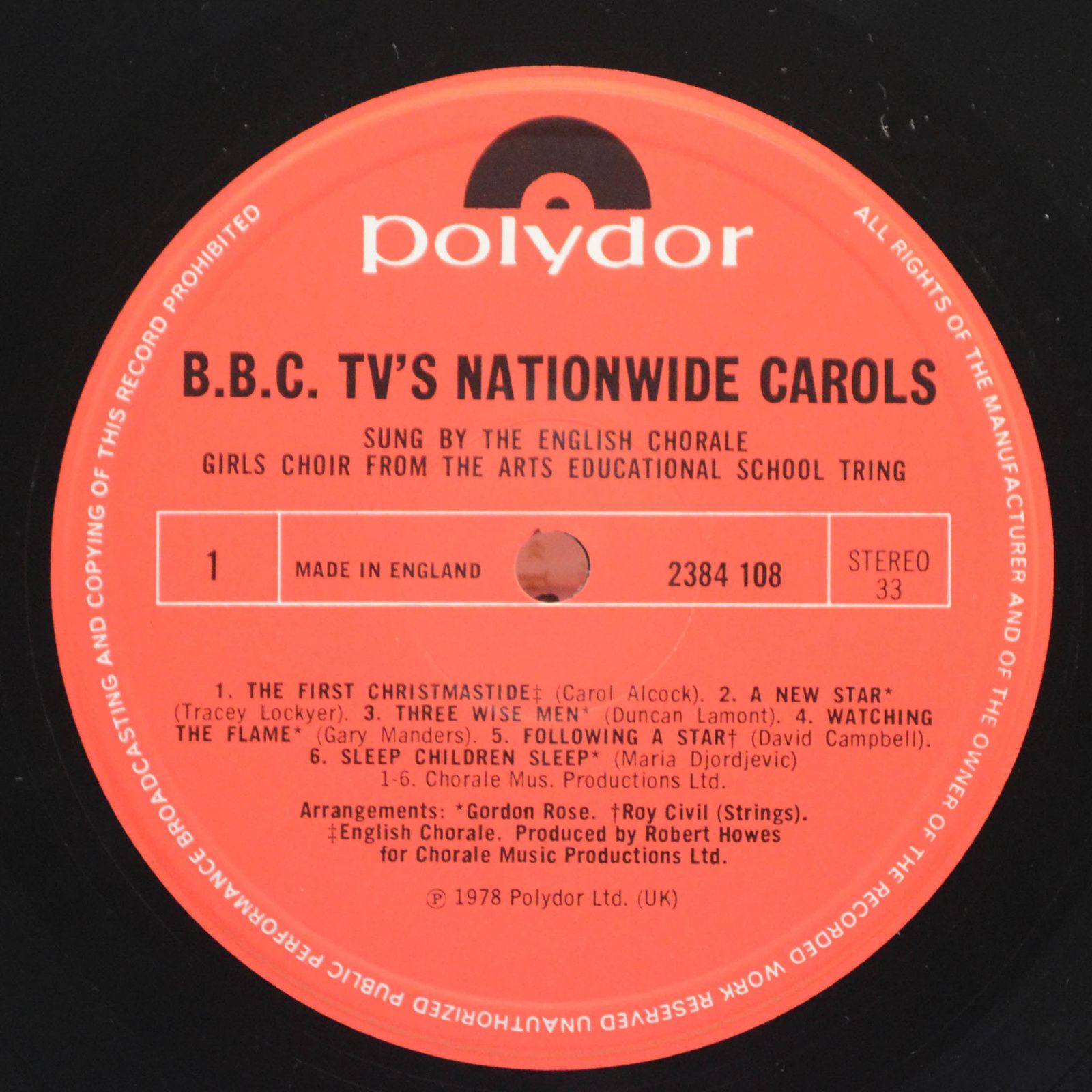English Chorale — BBC TV’s Nationwide Carols, 1978
