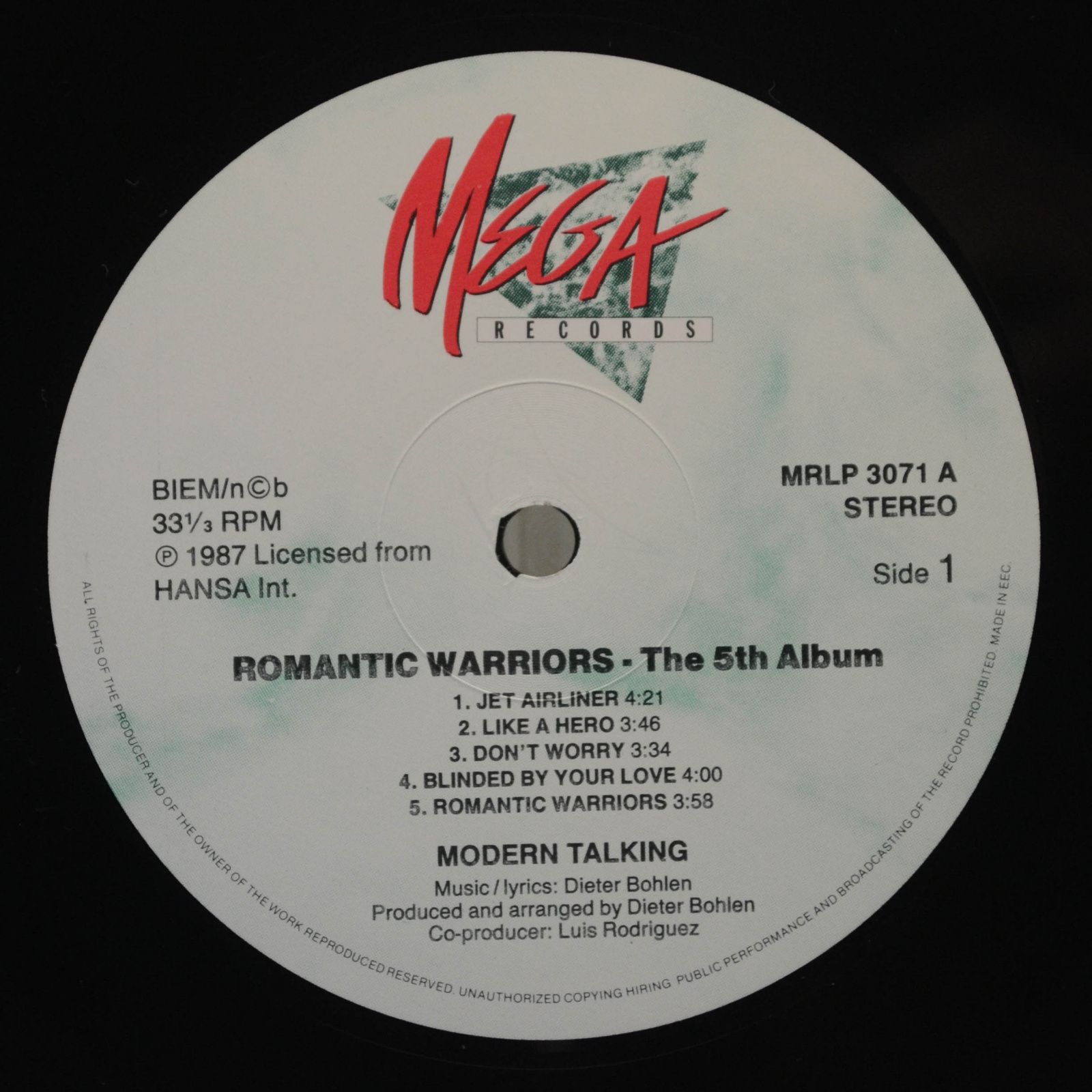 Modern Talking — Romantic Warriors - The 5th Album, 1987
