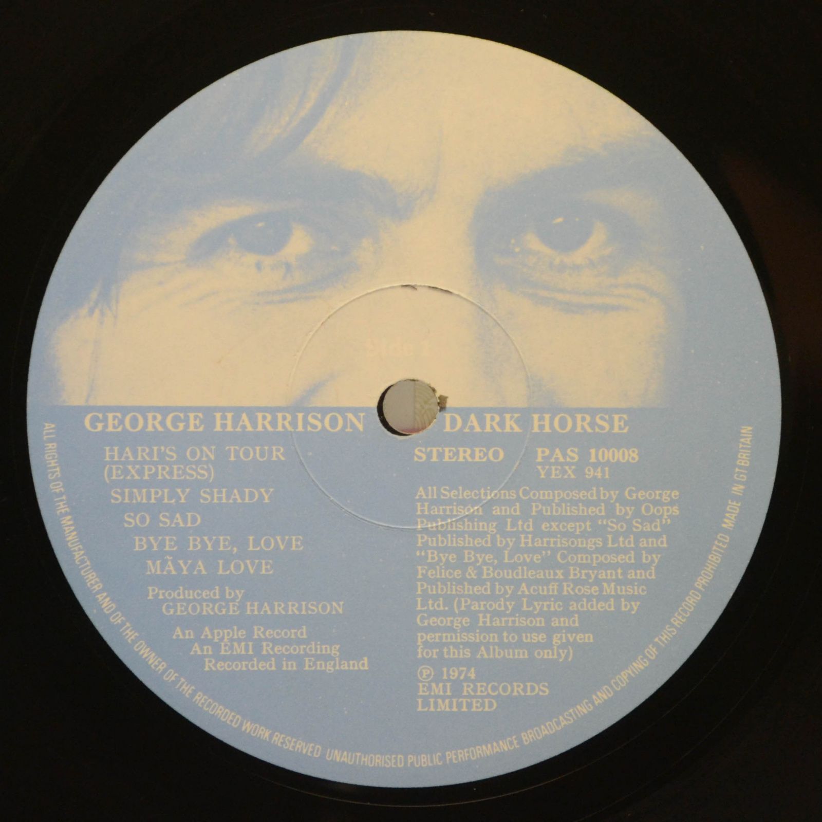 George Harrison — Dark Horse, 1974