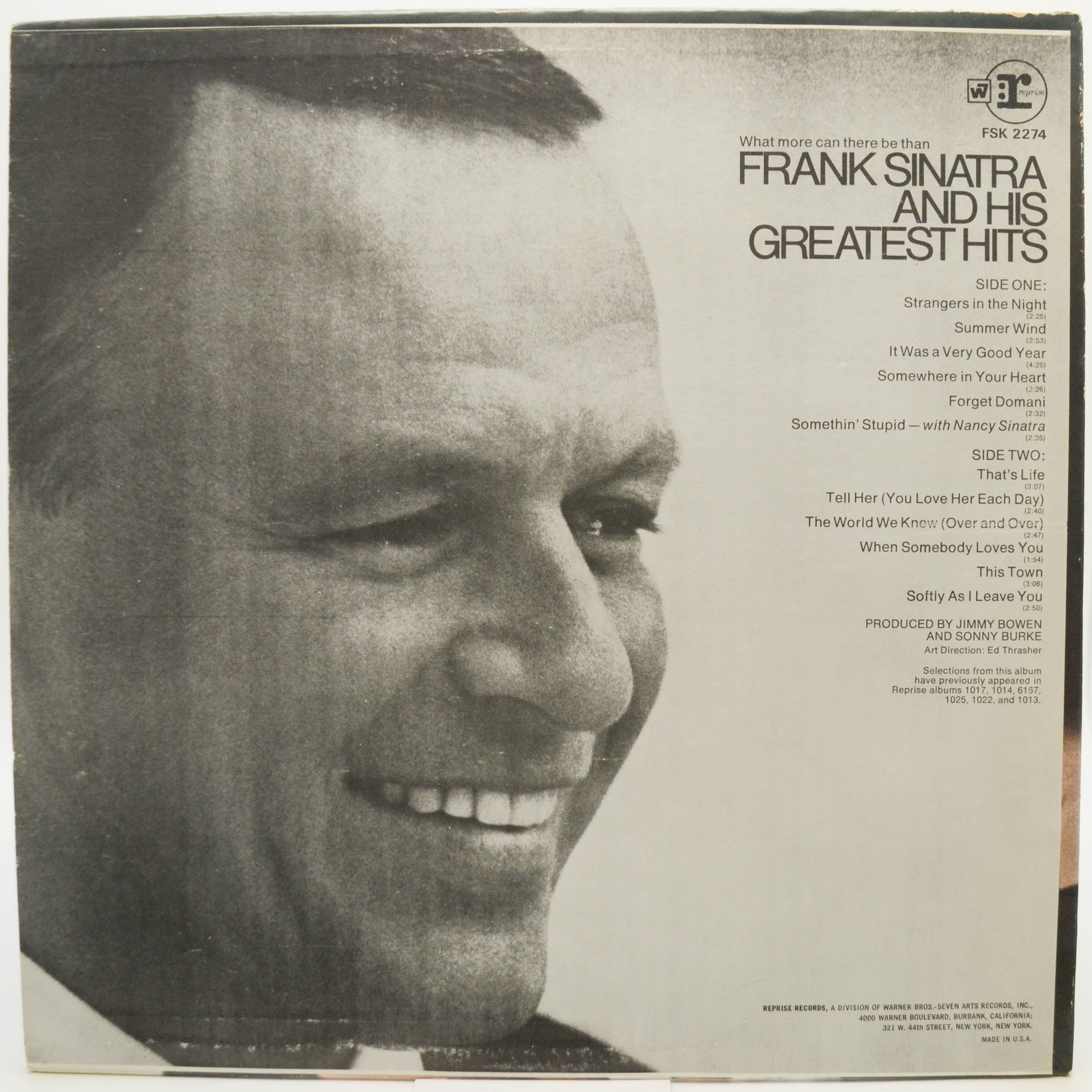 Frank Sinatra — Frank Sinatra's Greatest Hits (USA), 1967