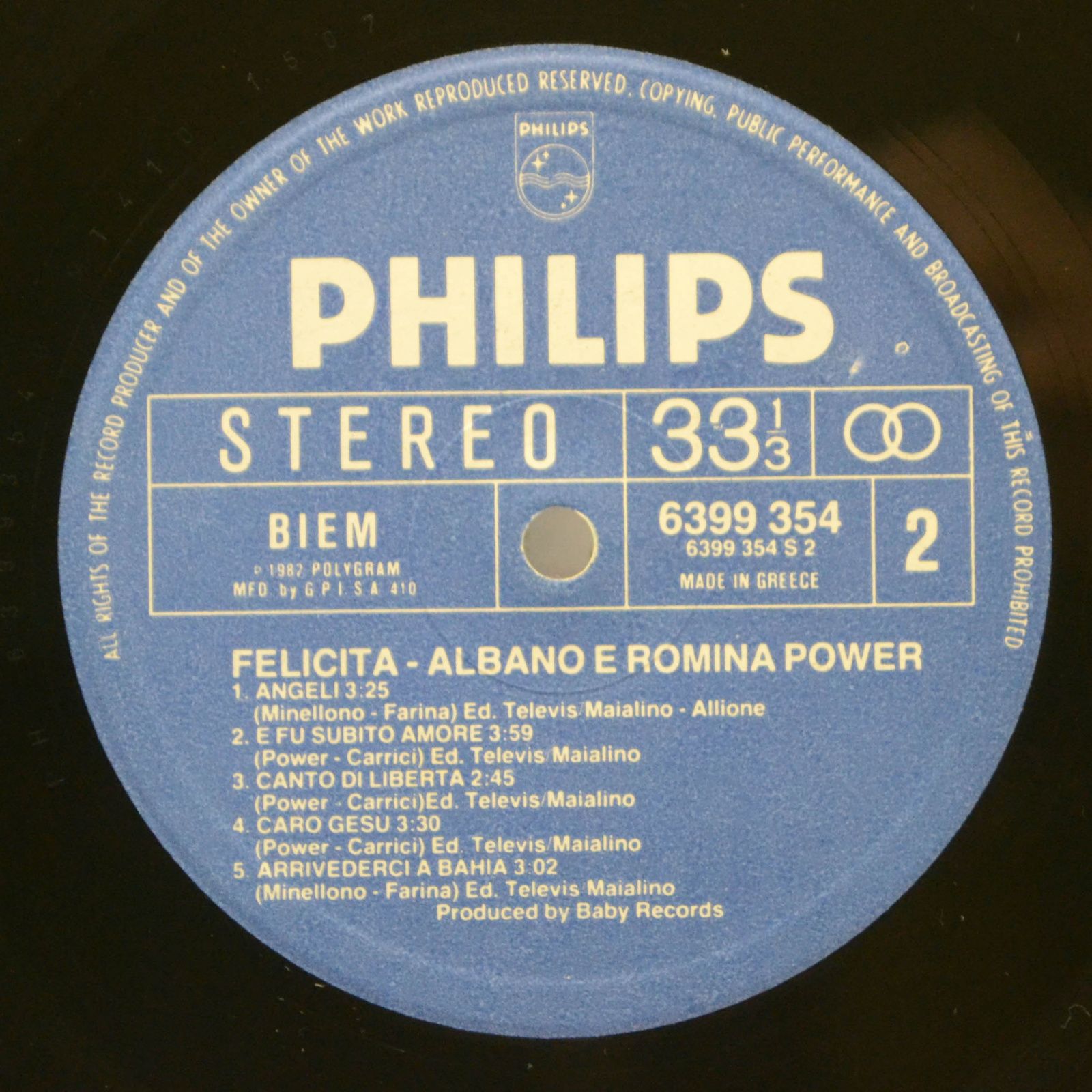 Al Bano & Romina Power — Felicità, 1982