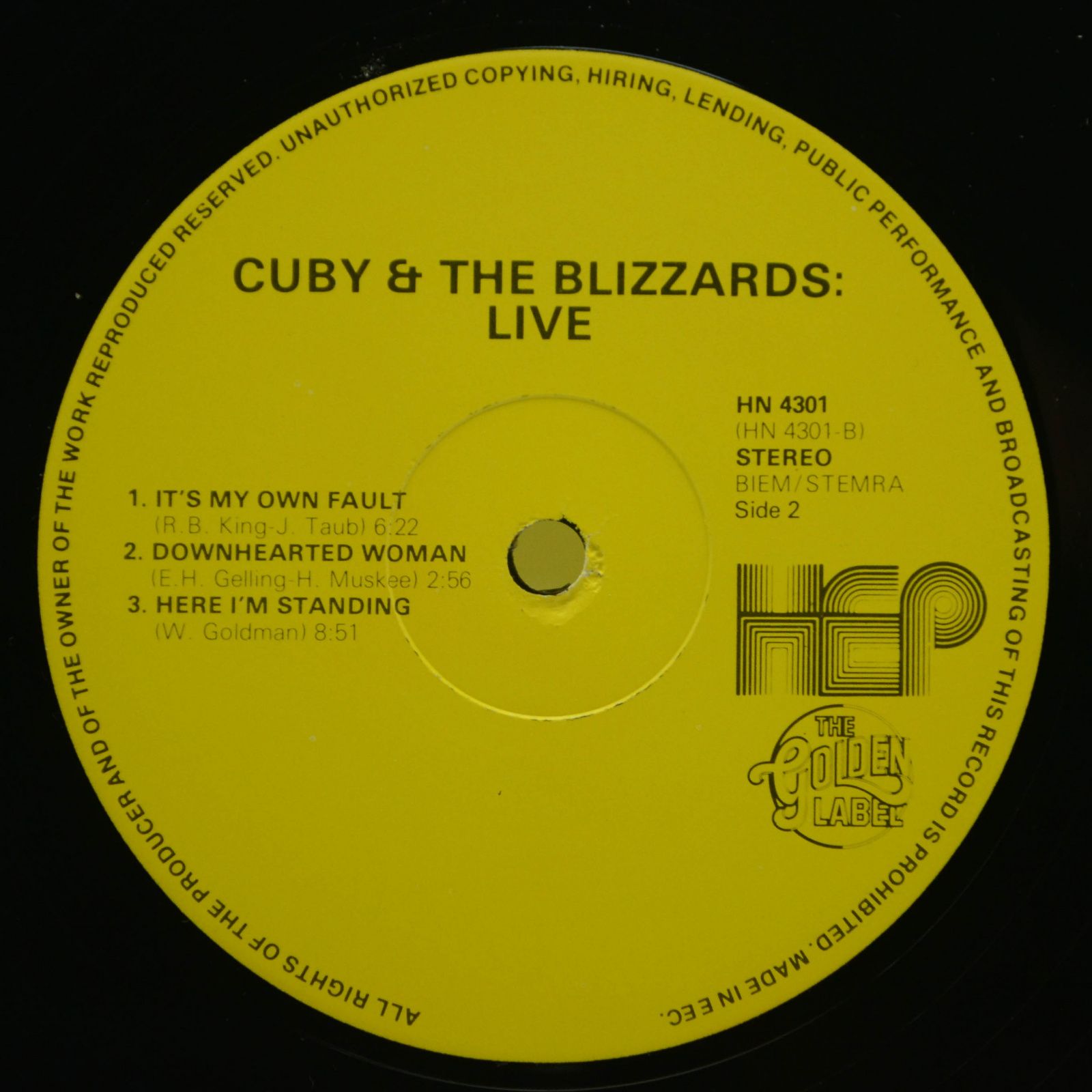 Cuby & The Blizzards — Live, 1977