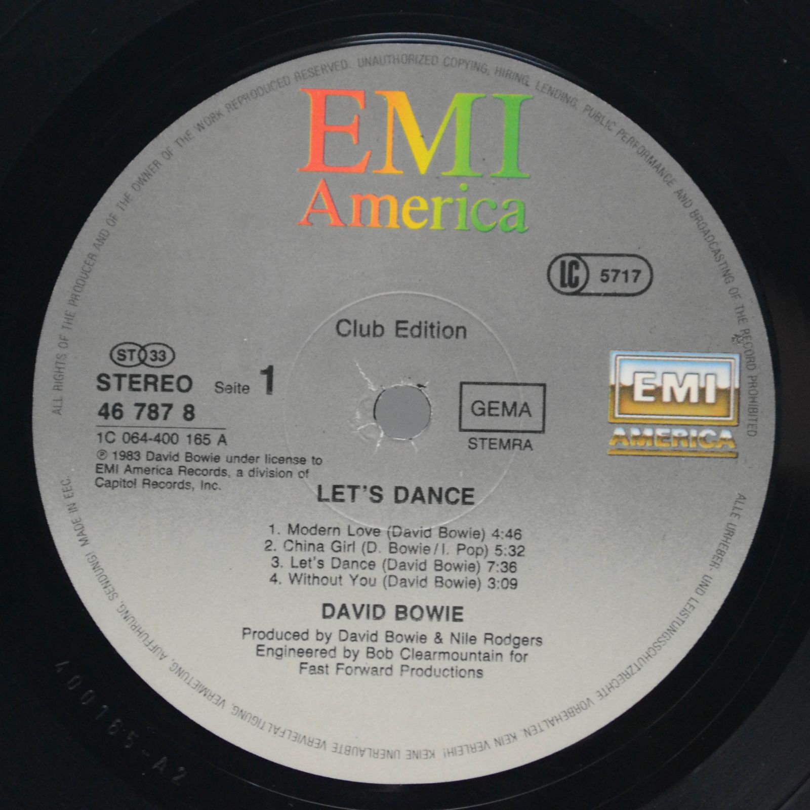 David Bowie — Let's Dance, 1983