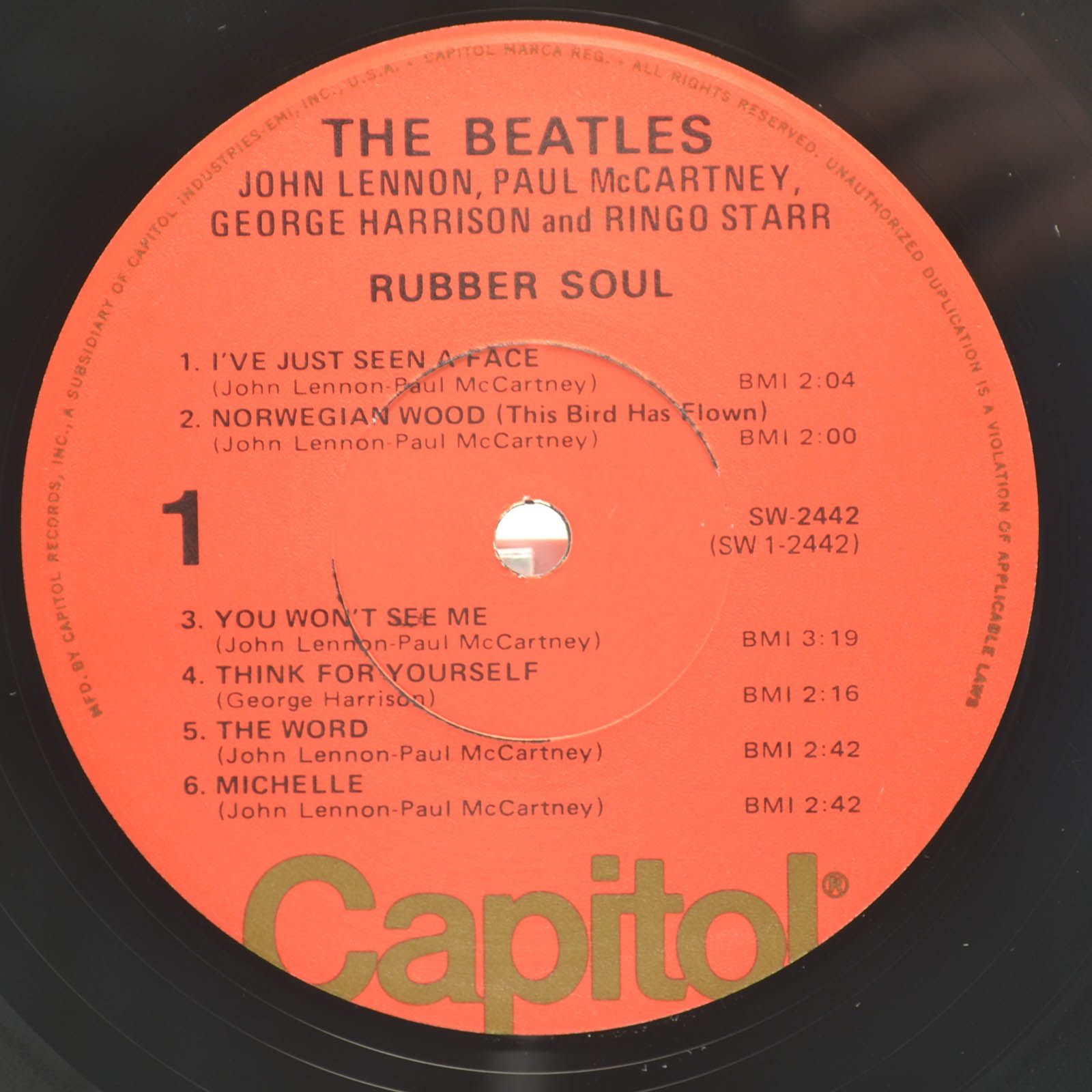 Beatles — Rubber Soul (USA), 1965