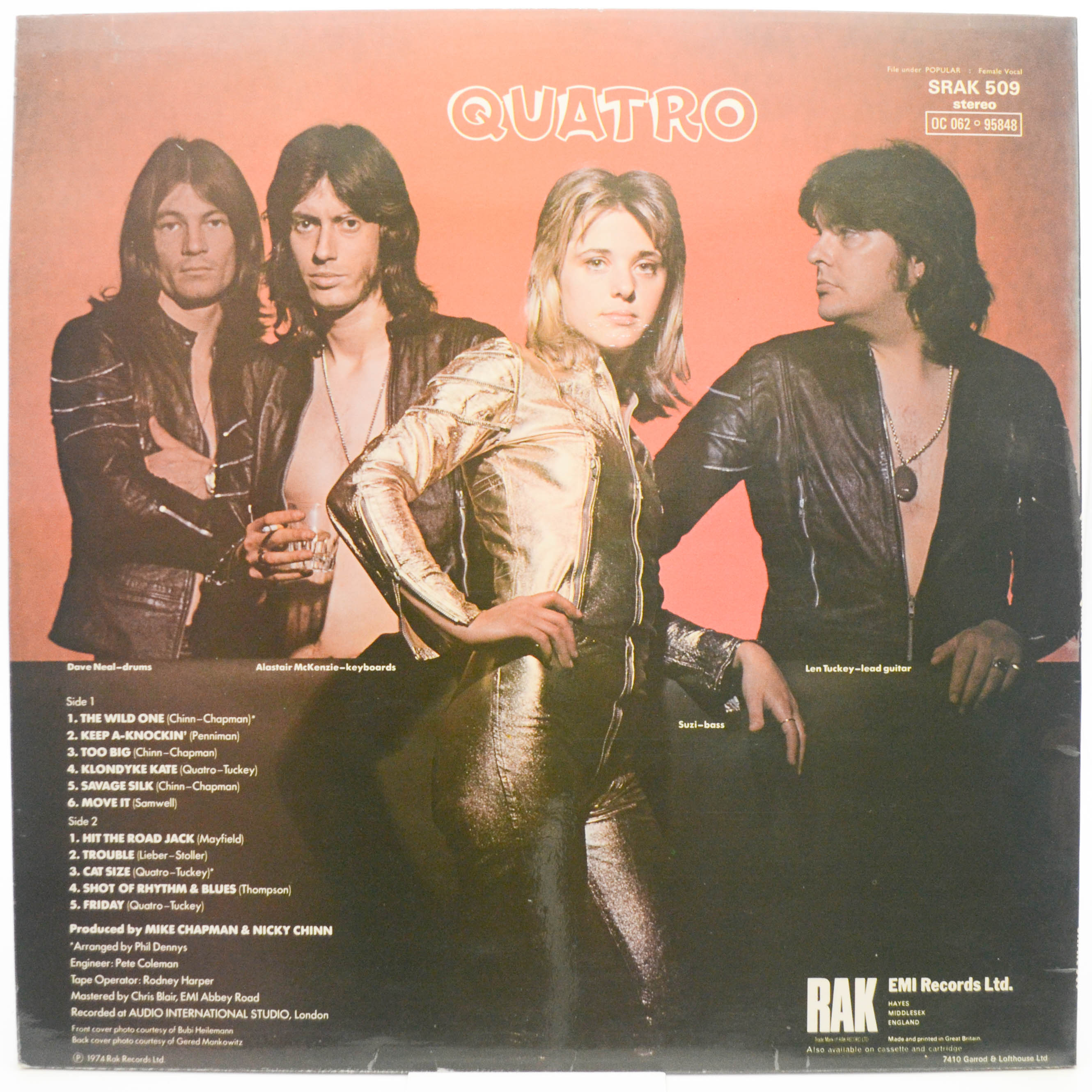 Suzi Quatro — Quatro (UK), 1974