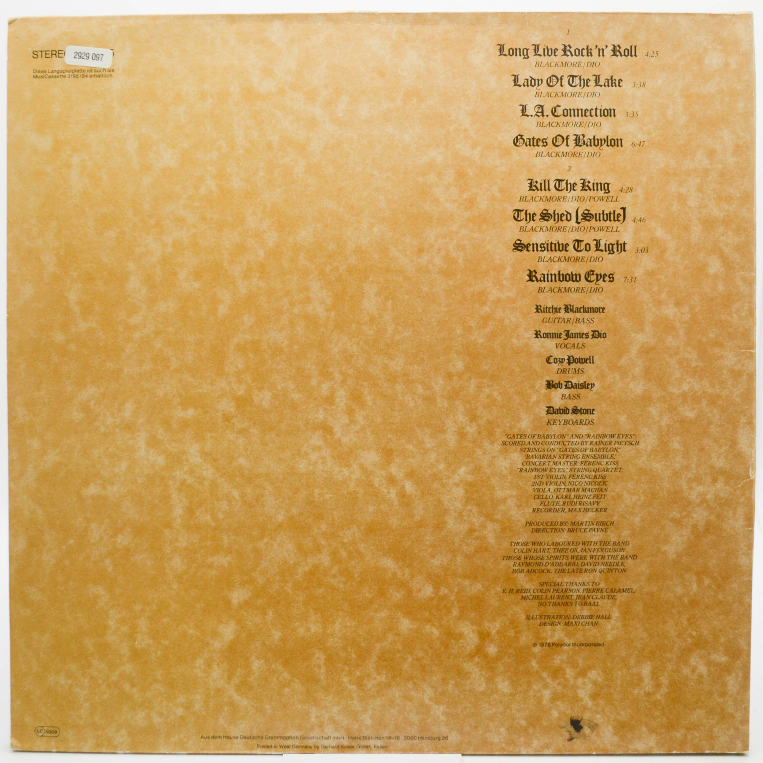 Rainbow — Long Live Rock 'N' Roll, 1978