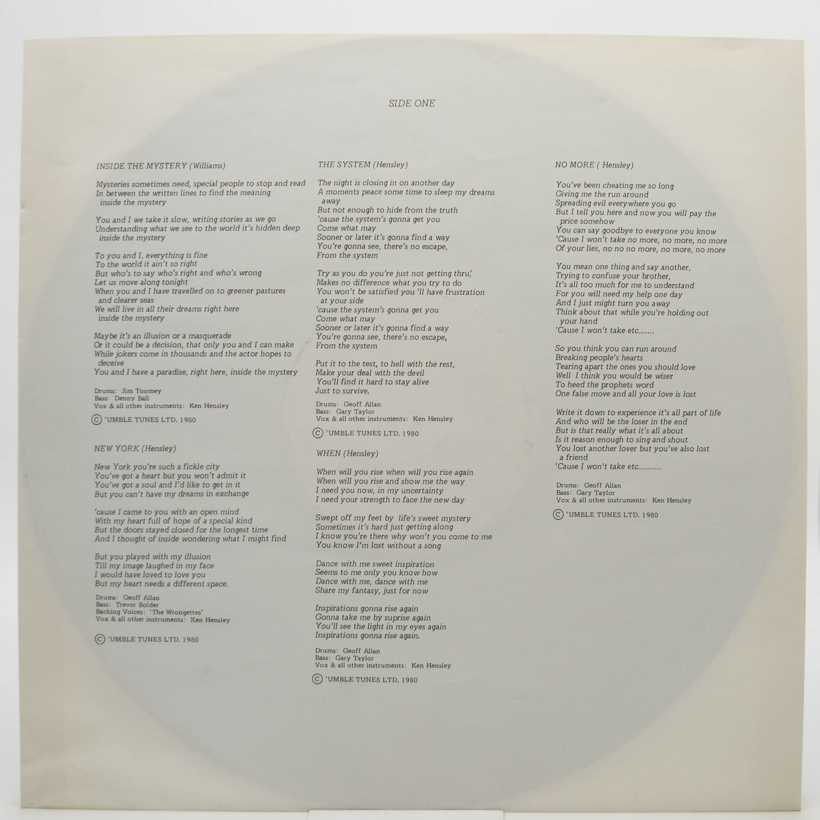 Ken Hensley — Free Spirit, 1981