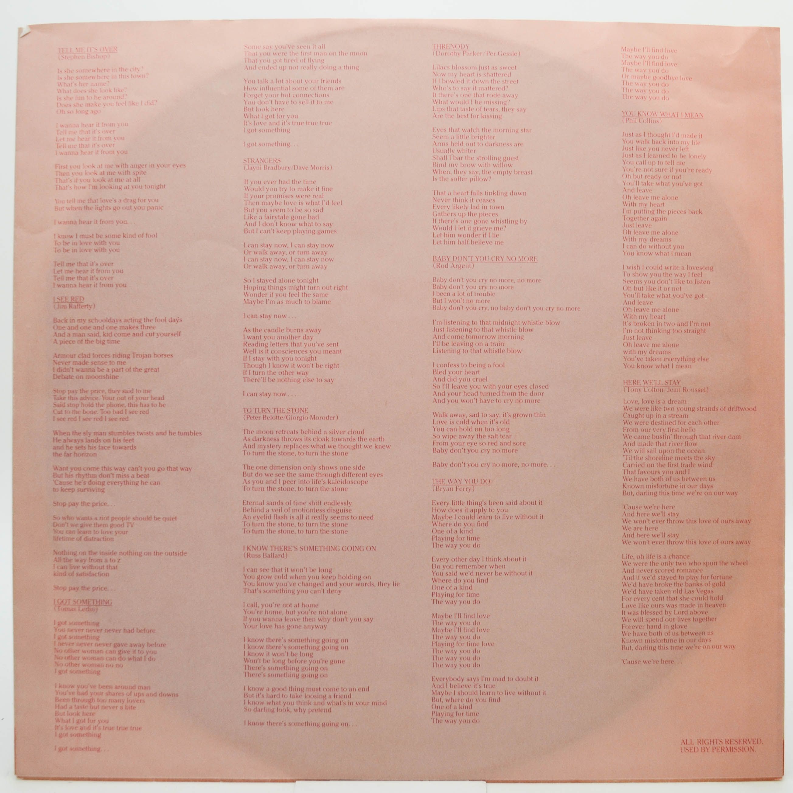 Frida — Something's Going On, 1982