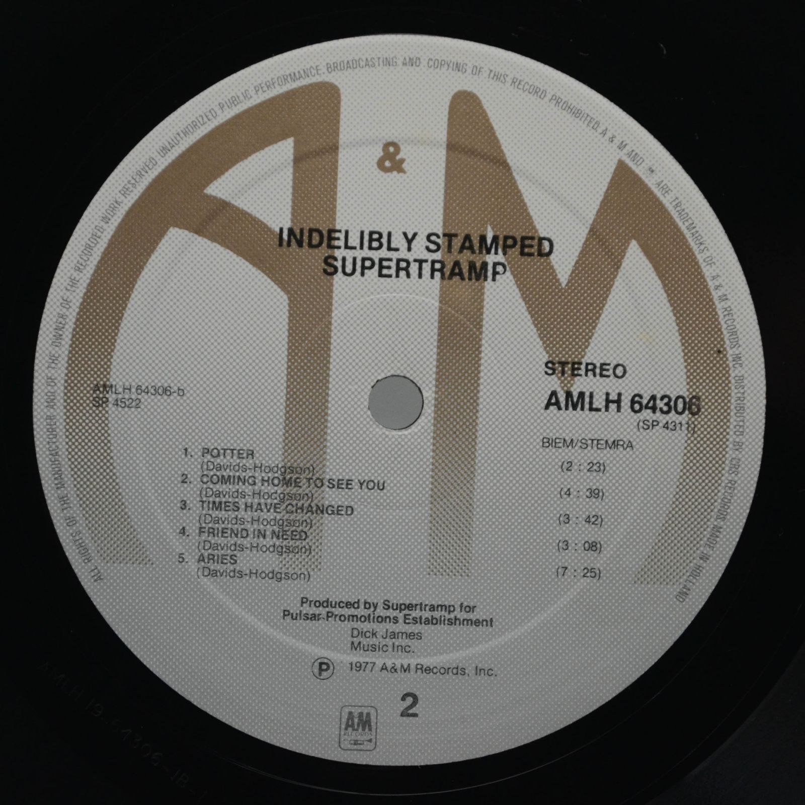 Supertramp — Indelibly Stamped, 1971
