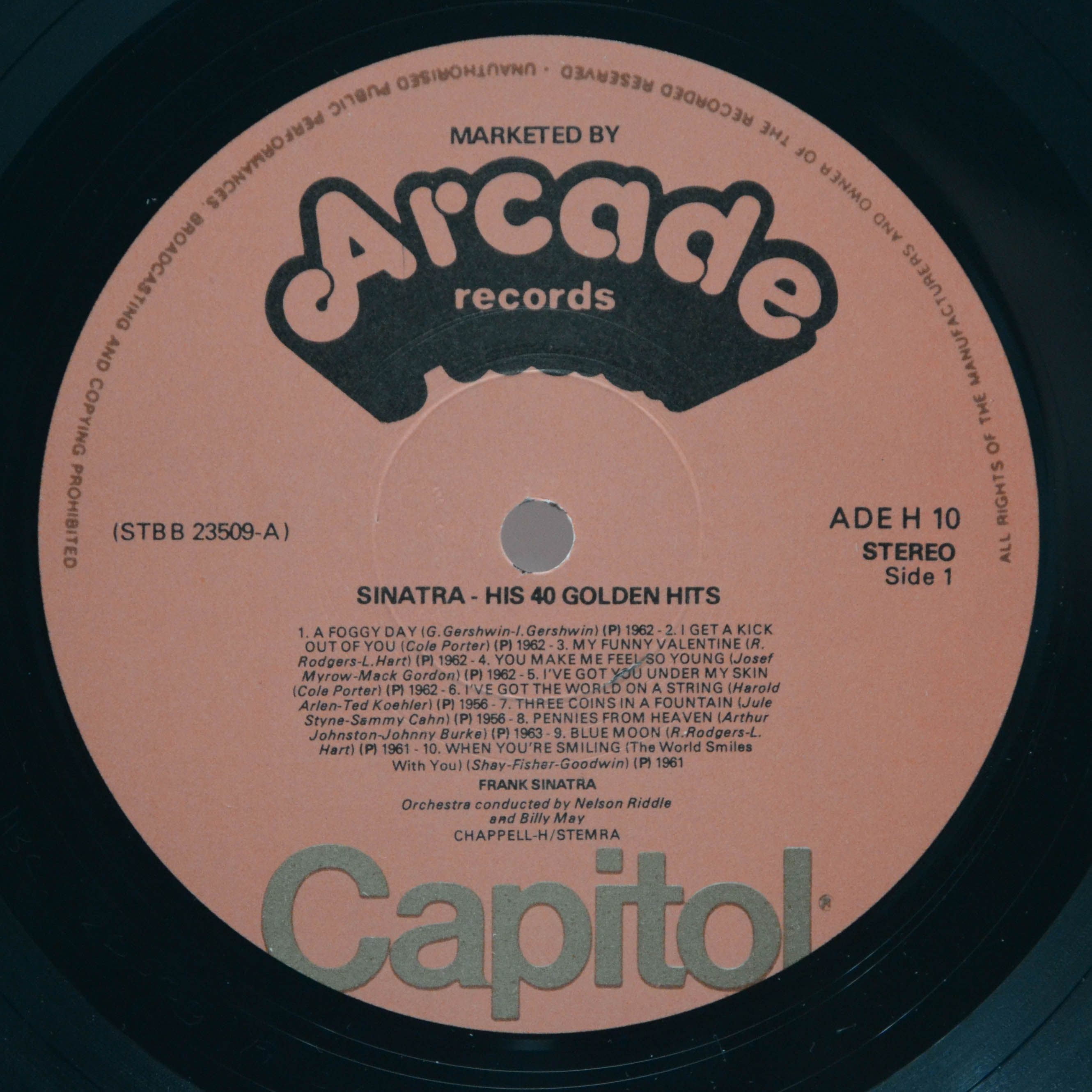 Виниловая пластинка Frank Sinatra — 40 Golden Hits (2LP), 1975