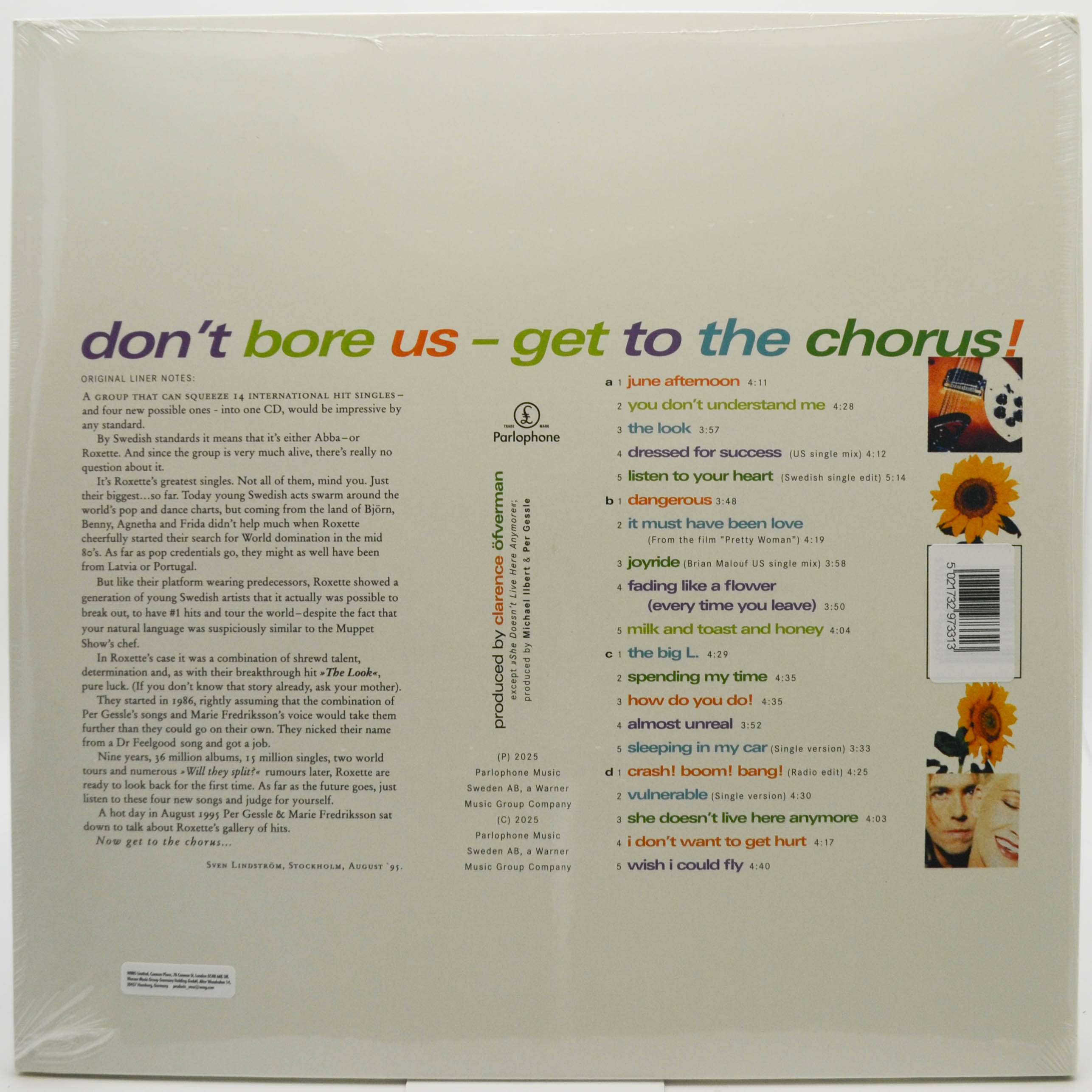 Roxette — Don't Bore Us - Get To The Chorus! (Roxette's Greatest Hits) (2LP), 1995