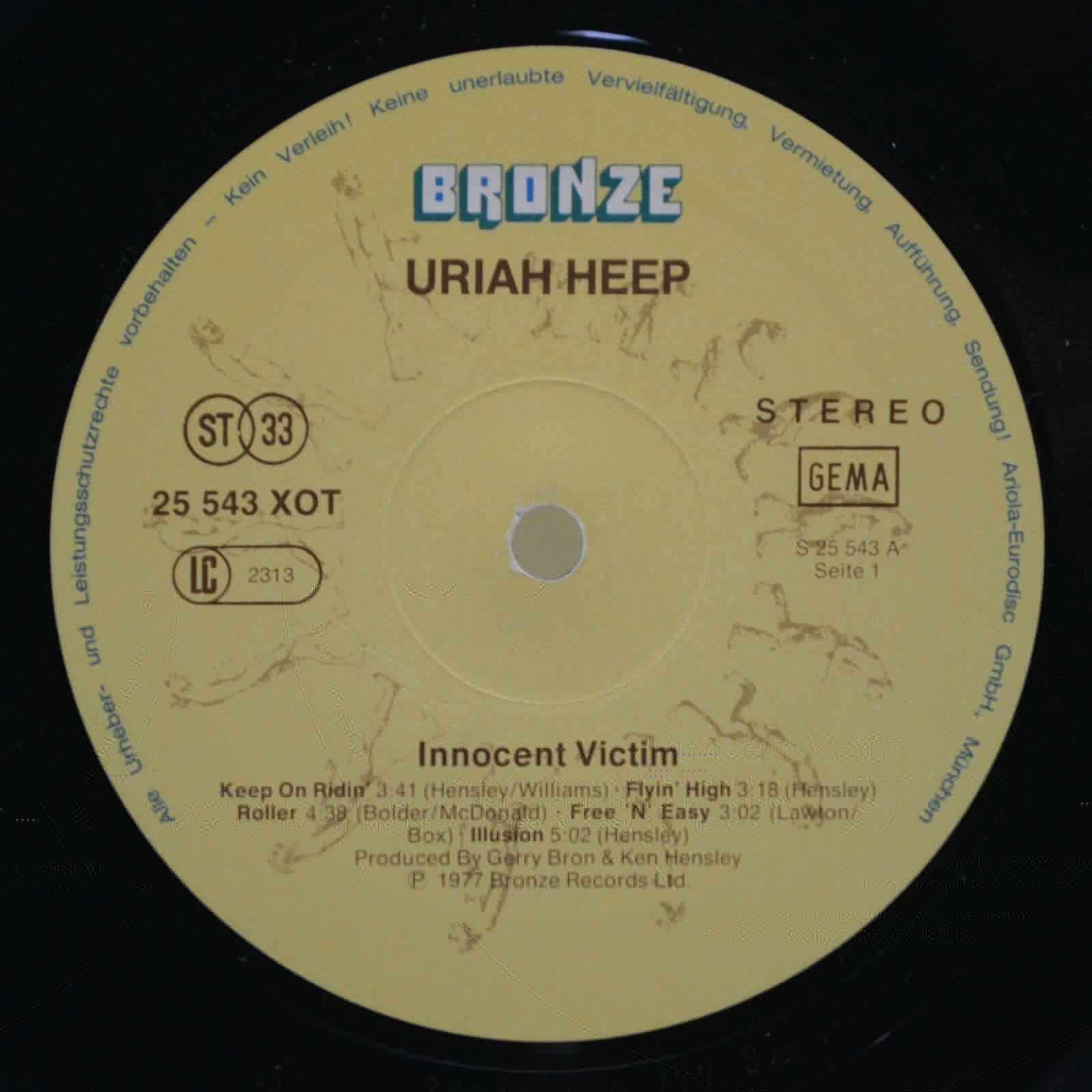Uriah Heep — Innocent Victim, 1977