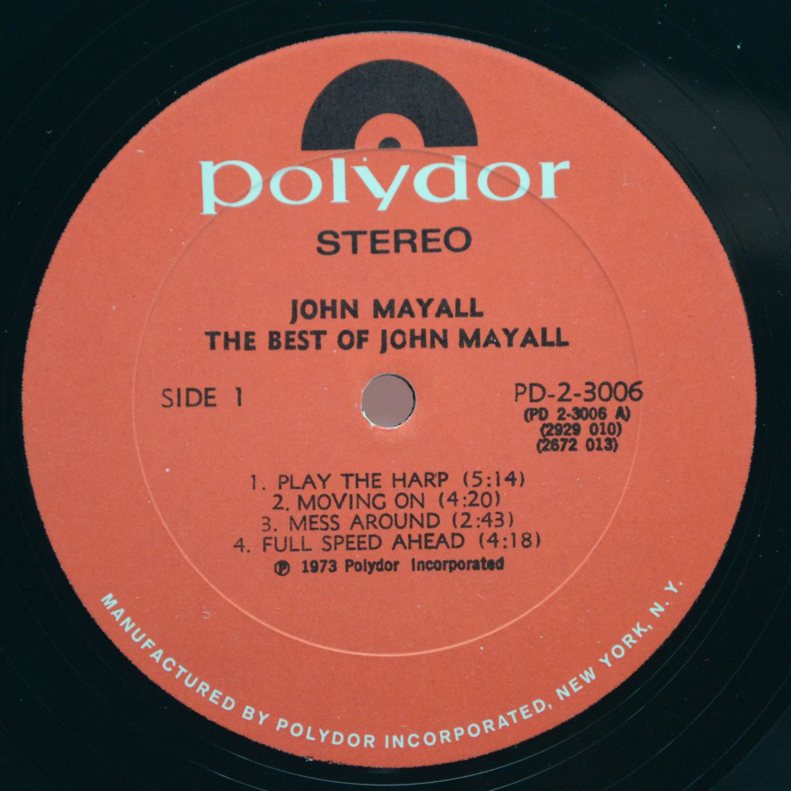 John Mayall — The Best Of John Mayall (2LP, 1-st, USA), 1973