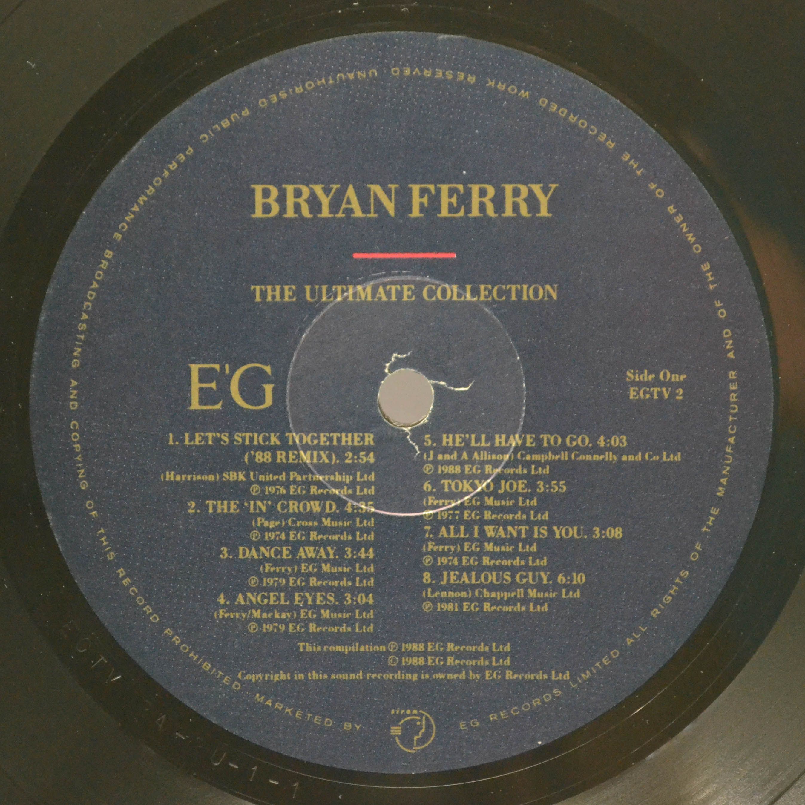 Bryan Ferry / Roxy Music — Bryan Ferry - The Ultimate Collection With Roxy Music (1-st UK), 1988