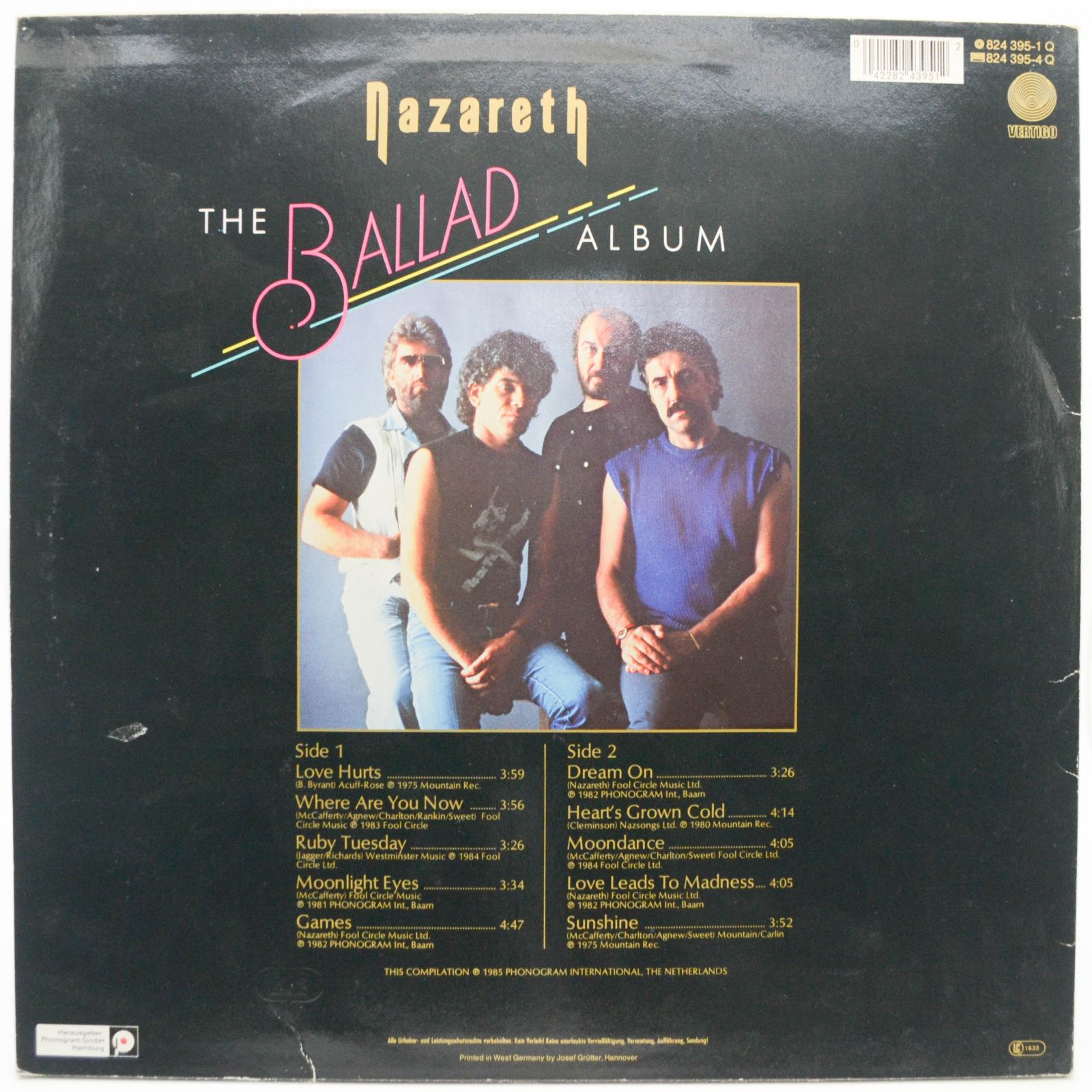 Nazareth — The Ballad Album, 1985